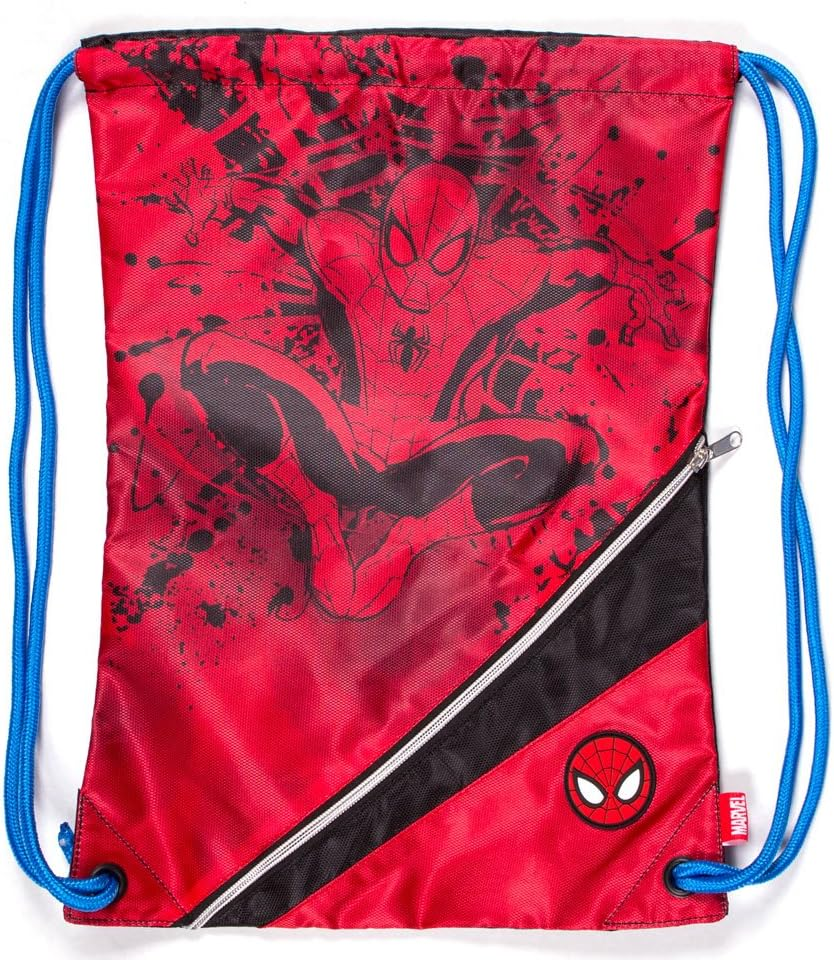 Marvel Spider-Man Sackpack, 18" X 13.8" X 1", Red image number 1