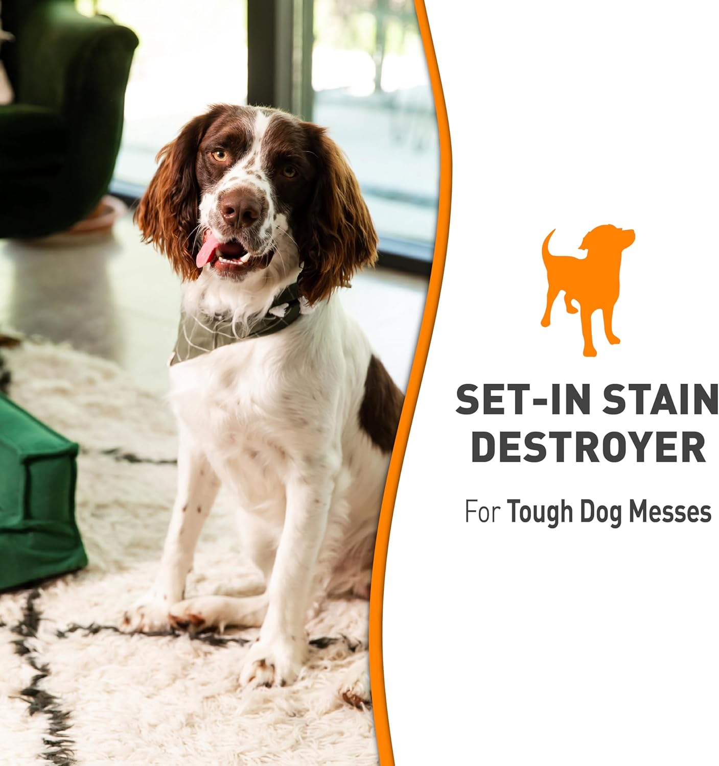 Nature'S Miracle Oxy Formula Set in Stain Destroyer for Dogs, 709Ml, Destroys Stains, Multi-Surface Cleaner, Fast Acting, Fresh Orange Scent image number 5