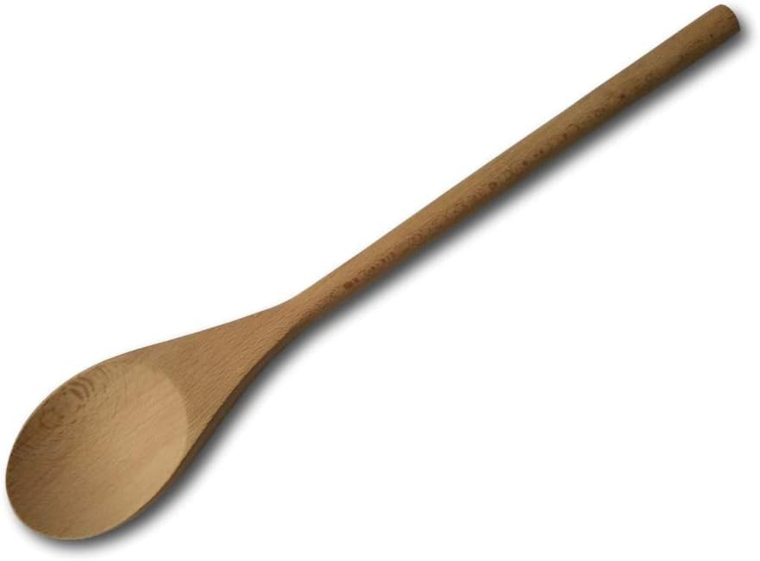 Cooking Style 4 Piece Wooden Kitchen Utensils Set Natural Wood Spoons Spatulas Knifte, Durable Environmentally Friendly Kitchen Tools Natural & Harmless, Used for Mixing Stirring Scooping Tasting (4)