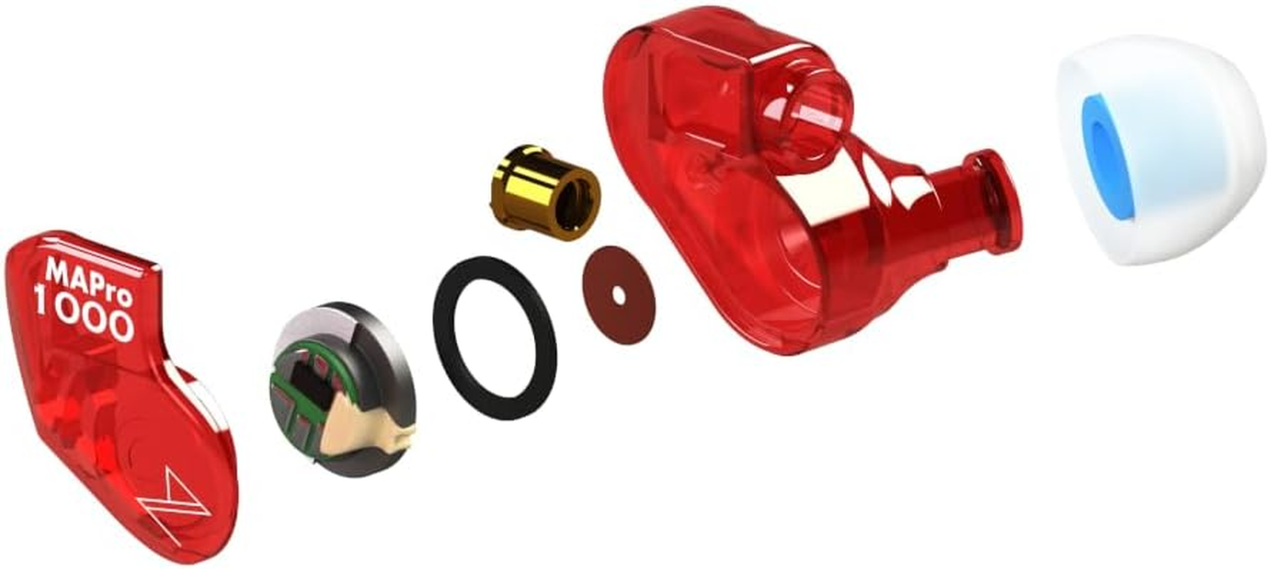 Maestraudio OTA-MAPRO-1000-BR, Mapro1000 Boost Red, 0.4 Inch (10 Mm) Graphene Dynamic Driver image number 3