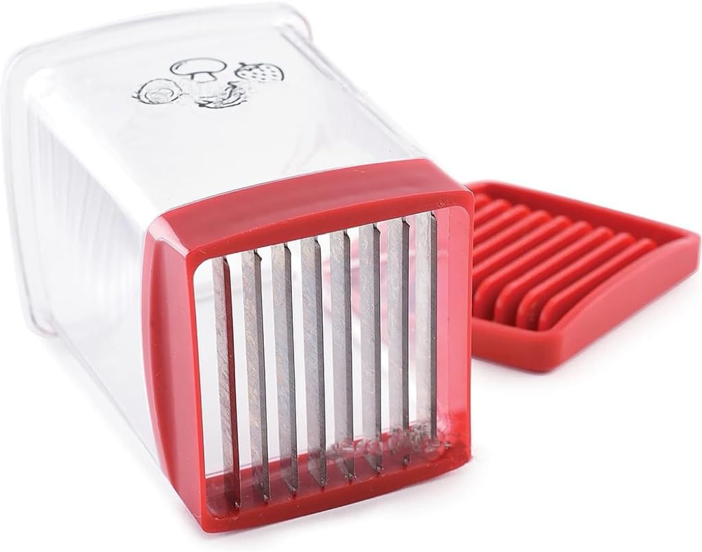 2026 New Fruit and Vegetable Speed Slicer with Push Plate,Fruit Slicer Cup Egg Slicer Stainless Steel Banana Strawberry Cutter Kitchen Portable Slicing Tool Vegetables Cutting Kitchen Gadget&hellip; image number 4