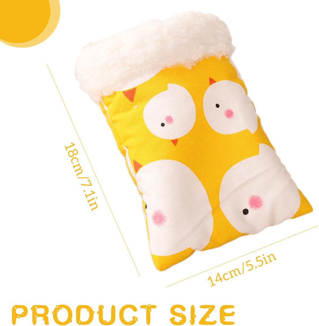 1 X Hamster Bed, Pet Sleeping Bag, Soft Warm Cave Nest Cushion, Pet Bed Guinea Pigs, Winter Sleeping Bag, Cage Accessories for Small Animals, Hamsters, Squirrels, Guinea Pigs image number 4