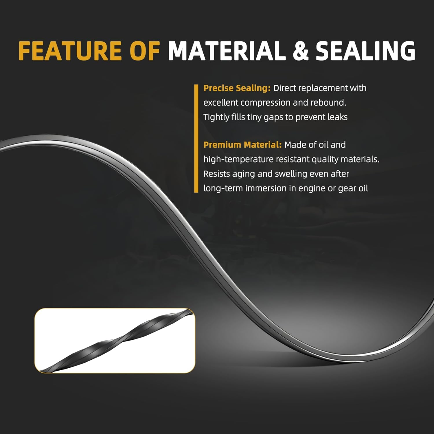 3.7 Engine Cylinder Head Gasket Set Head Bolt Fits for Jeep Commander/Liberty/Grand Cherokee, for Dodge Nitro/Dakota/Durango/Ram 1500, for Mitsubishi Raider 3.7L 226CID V6 SOHC 05-12 (82PCS) image number 1