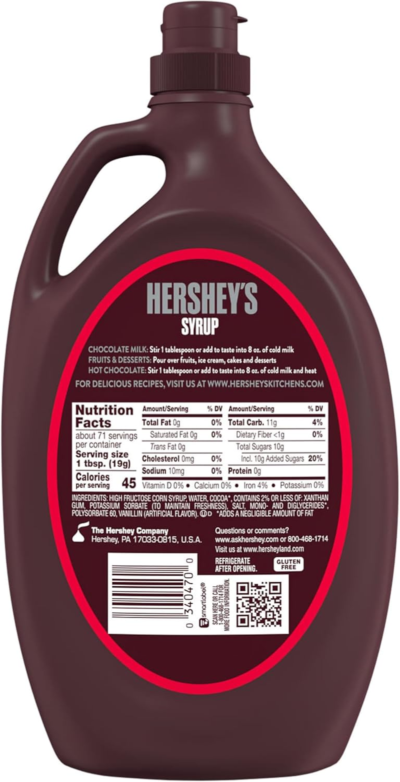 Hershey'S, Chocolate Syrup, 48 Oz image number 3