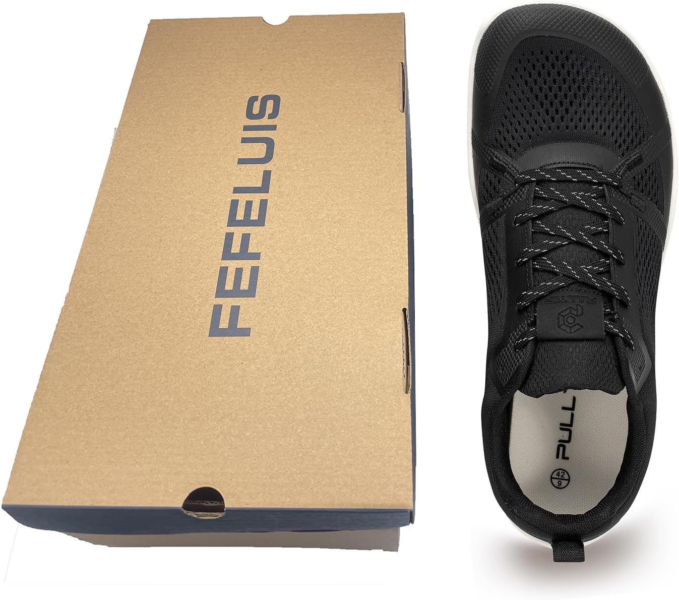 Pulltop Barefoot Trail Running Shoes for Men - Wide Toe Box | Zero Drop Sole | Minimalist Crossfit Training Shoes