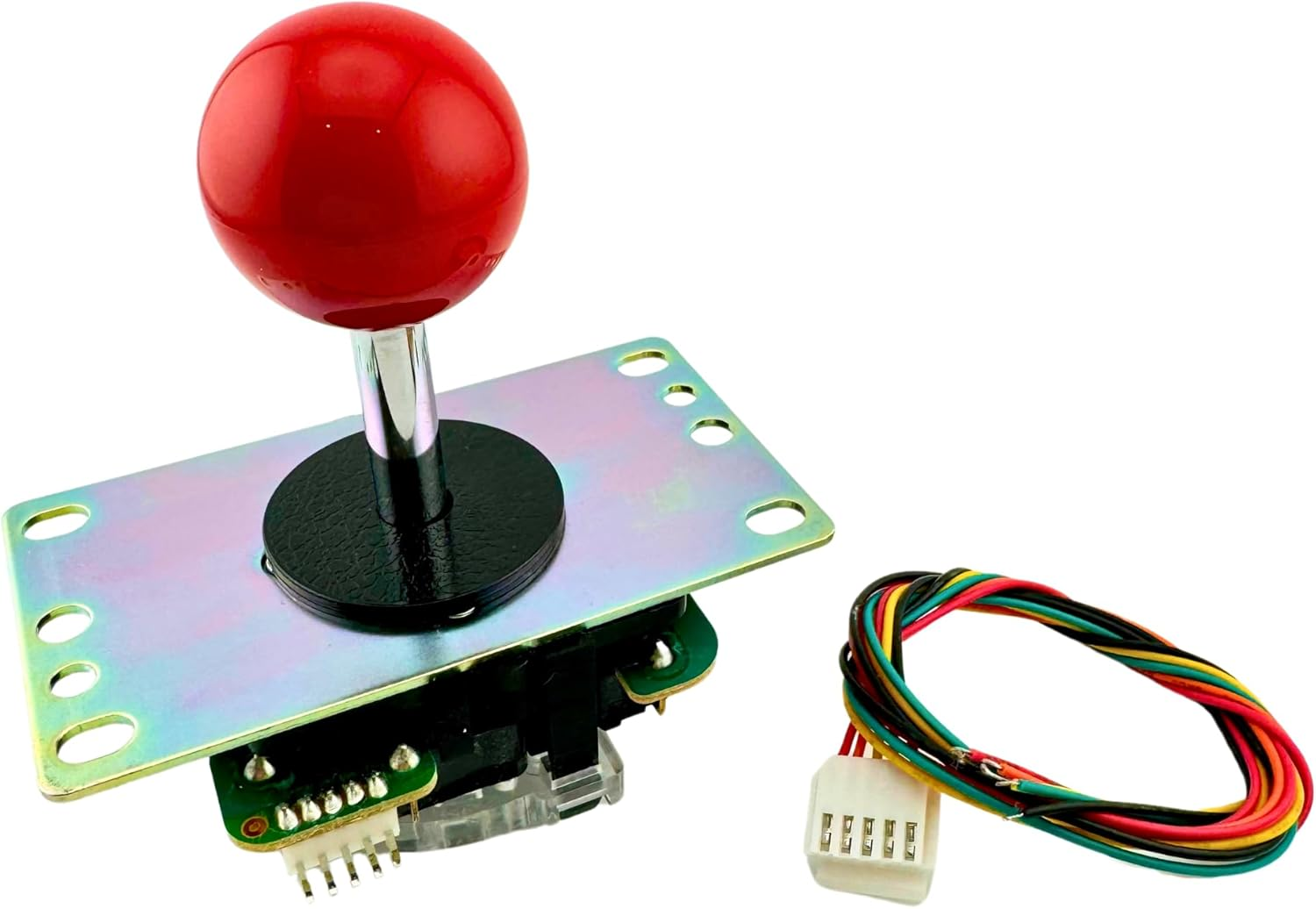 SANWA JLF-TP-8YT Joystick Red Original - for Arcade Jamma Game 4 & 8 Way Adjustable, Compatible with Catz Mad SF4 Tournament Joystick (Red Ball Top), Use for Arcade Game Machine Cabinet S@NWA - Green image number 6