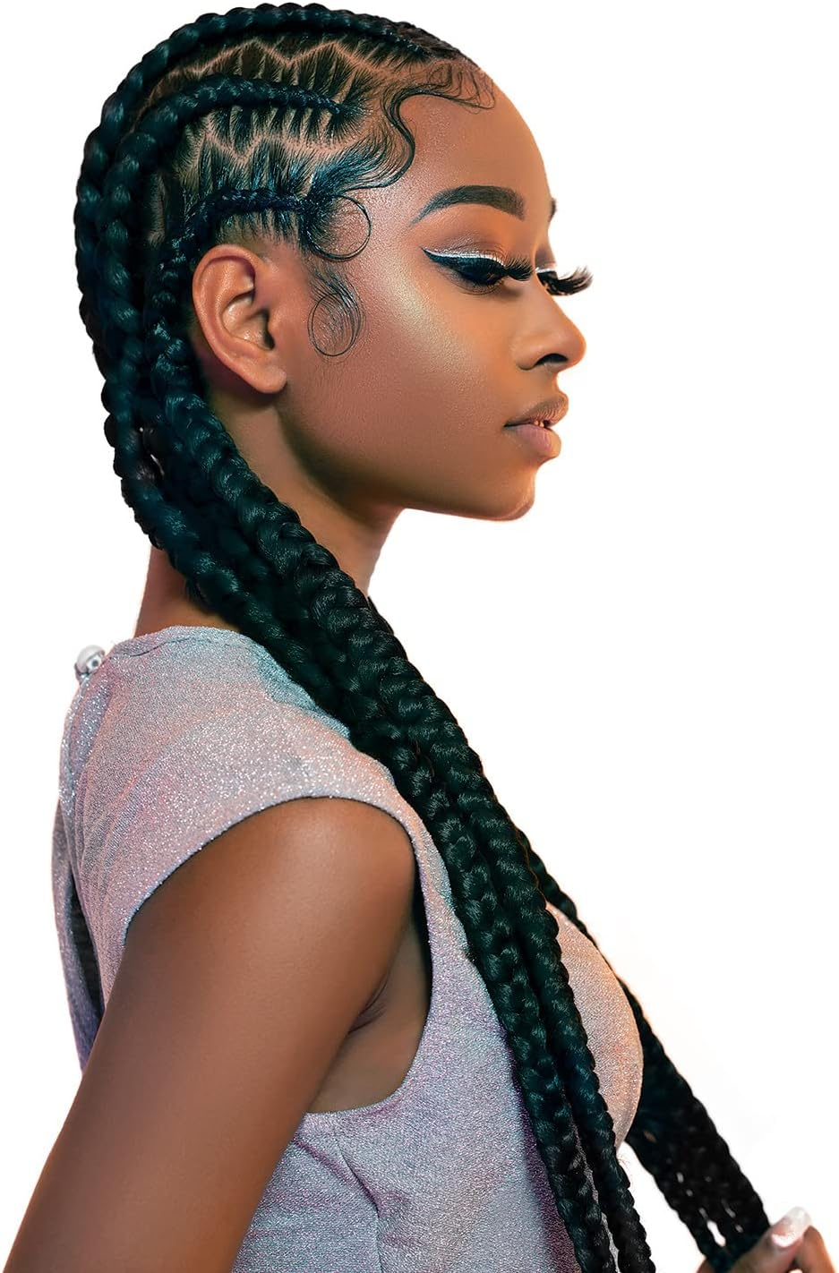 Sensationnel Braids African Collection 6X X-Pression Pre-Stretched Braid 58" (1-PACK, 1B) image number 1