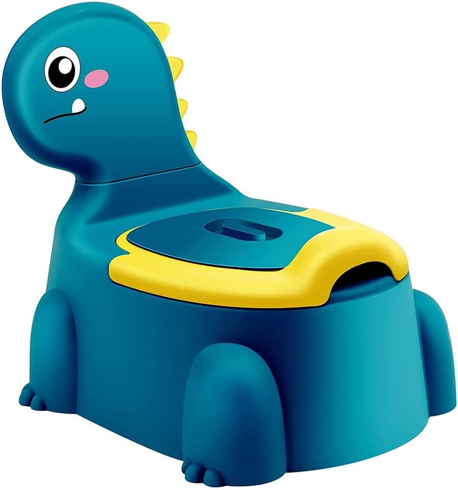 Dinosaur Potty Training Seat, Toddler Potty Chair, Toddler Portable Toilet, Training Toilet with Non-Slip Rubber Mat, Suitable for Boys Girls Kids Toddler (34 * 27 * 32.5 CM) image number 2