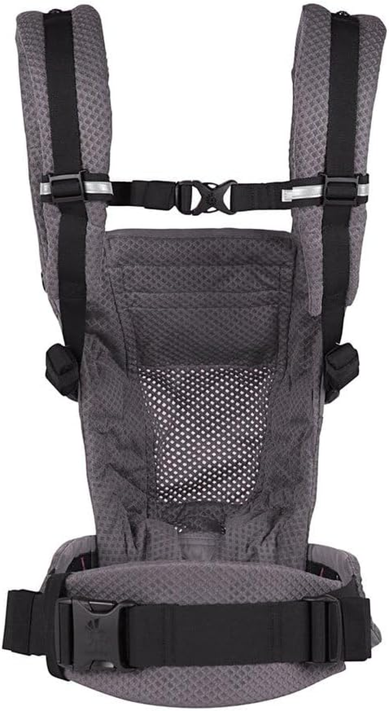 Ergobaby Adapt Carrier for Newborns from Birth, 3 Positions Softflex Mesh, Ergonomic Baby Front-Inward and Back Carry Position, Graphite Grey