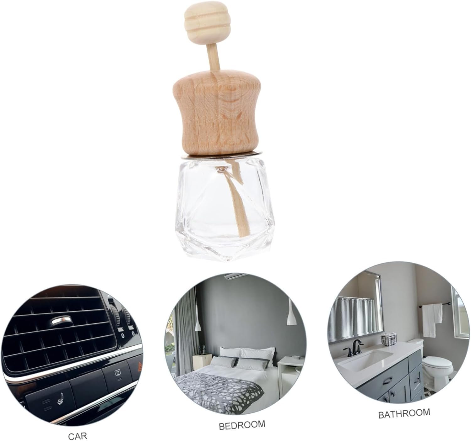 STOBAZA 3Pcs Car Diffuser Bottles for Essential Oils Compact Aromatherapy Containers for Vehicle Use Easy Installation Lightweight Design image number 4