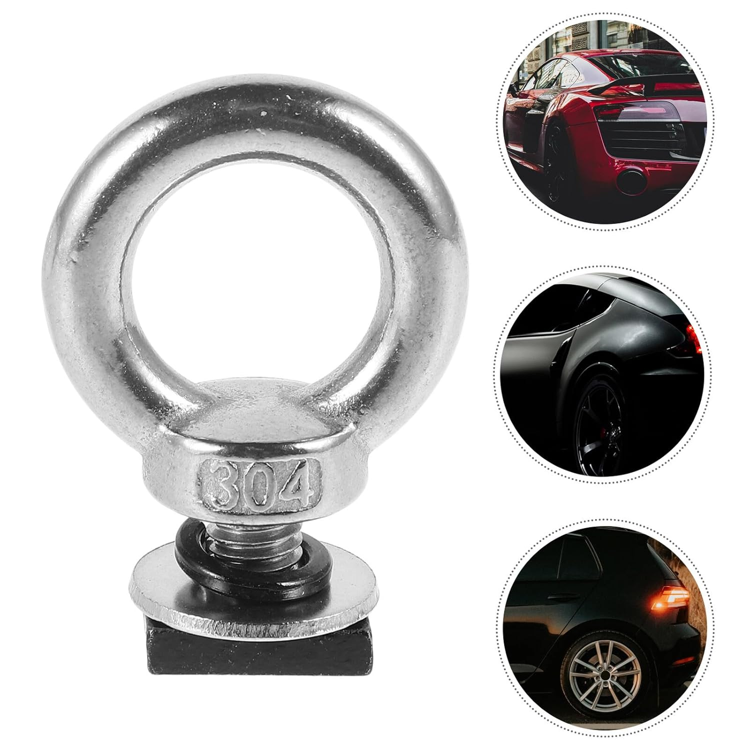 M8 Stainless Steel T-Bolt Tie down Anchor for Roof Rack T Bolt Nut for Roof Top Tent Accessories and Trailer Tie down Compatible and Rail Bolts Kit image number 1