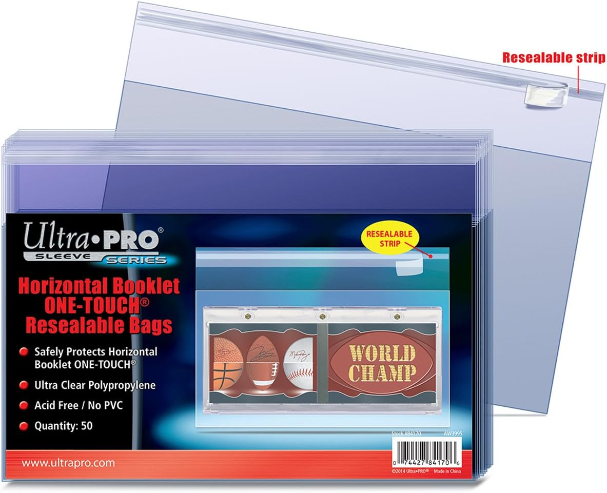Ultra Pro One-Touch Horizontal Booklet Resealable Bag