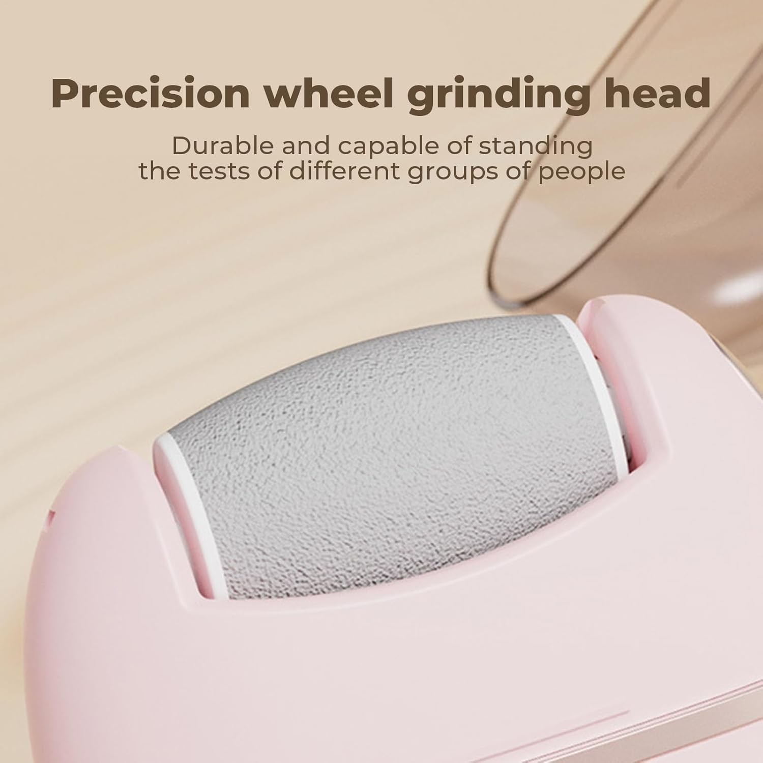 Electric Filer Shaver with 3 Heads - Electric Foot File, Shaver Combo Filer | Foot Callus Remover Grinder, Foot File Callus Remover, Grinder Rechargeable Professional Pedicure Tools for Men Women - White image number 2