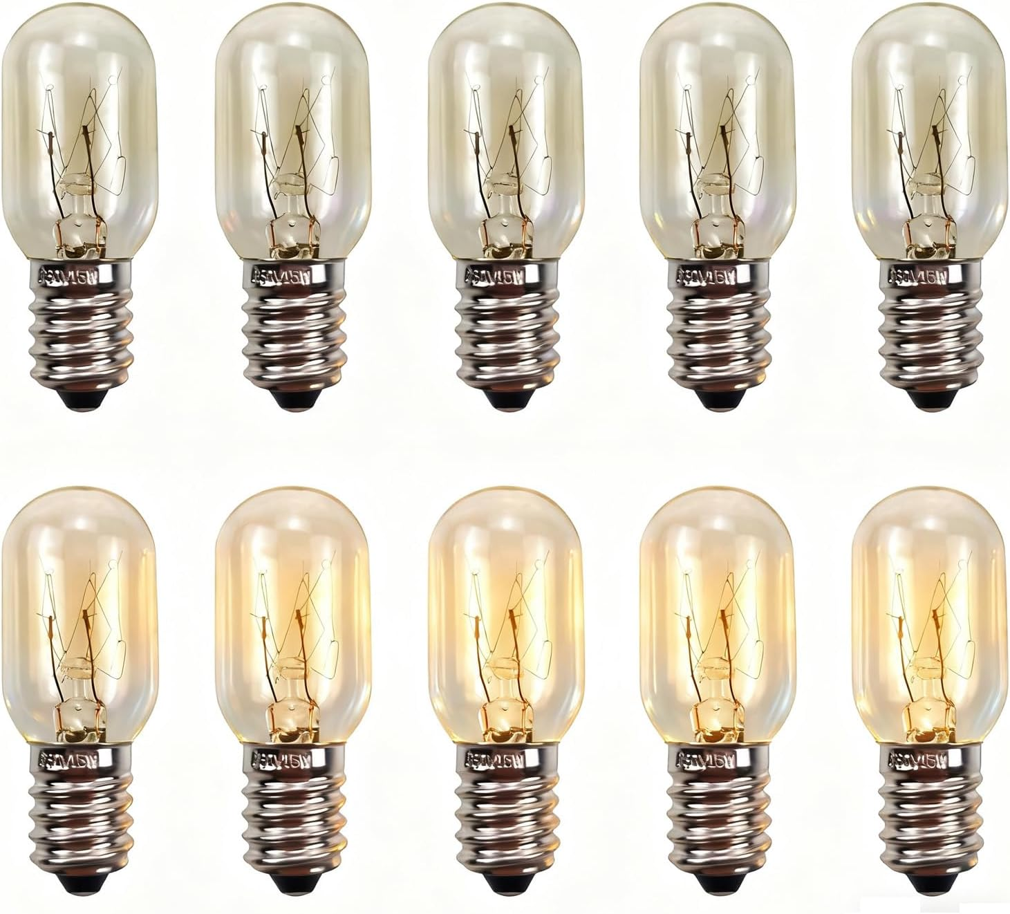 Loimon 15W E14 Light Bulbs | Heat Resisting & Long Lasting Globe Bulbs for Night Lights, Salt Rock Lamps, Wax Diffusers and Candle Warmers image number 2