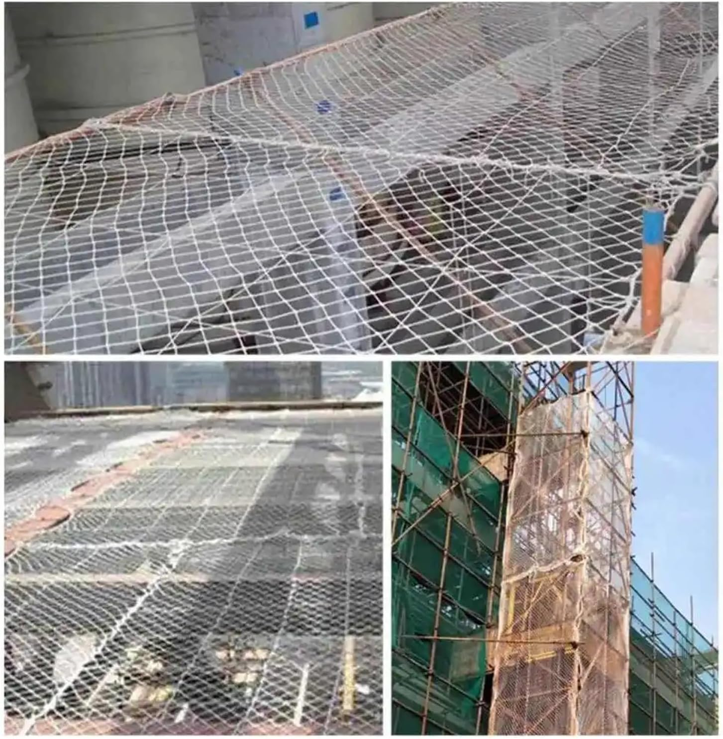 Zqnaznfdegarden Netting, Bird Netting, Children Safety Netting Building against Falling Net Balcony Window Stairs Safe Deck Fence White Nylon Protection Cat Dog(1Mx10M,Dia 6MM Grid10X10Cm) image number 1
