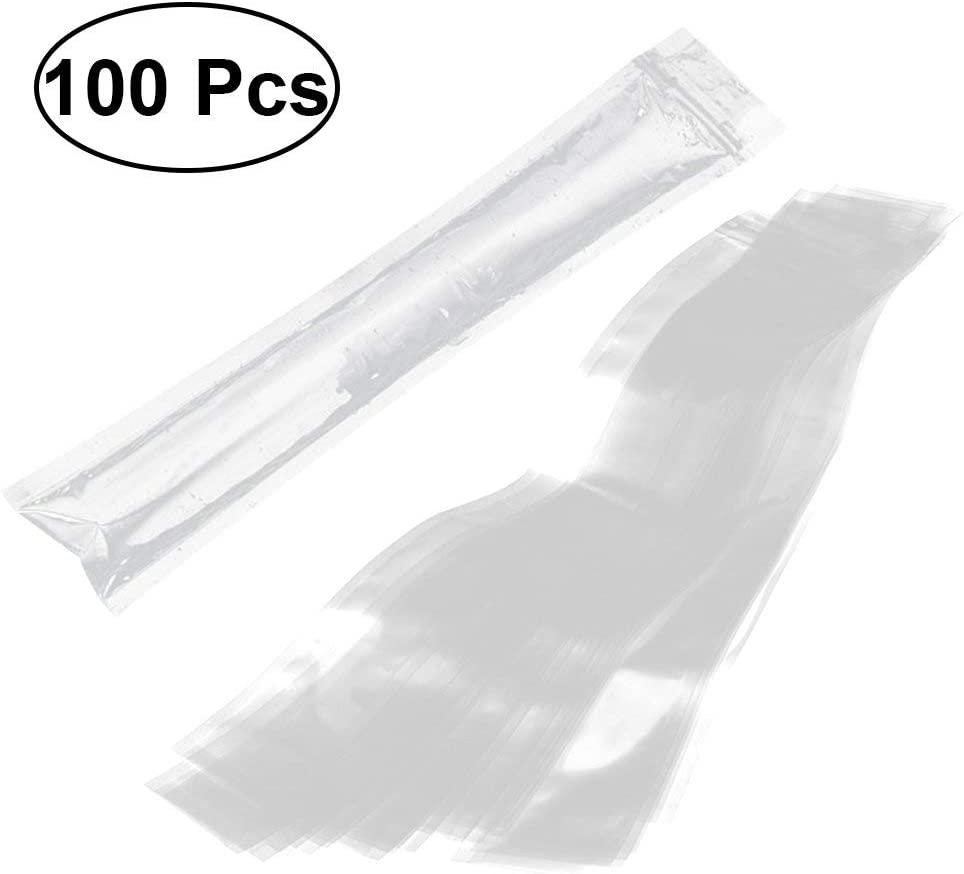 100 PCS Pop Mold Bags Popsicle Pouches BPA Free Ice Pop Pouch with a Funnel for Yogurt, Ice Candy, Ice Cream Party Favors image number 5