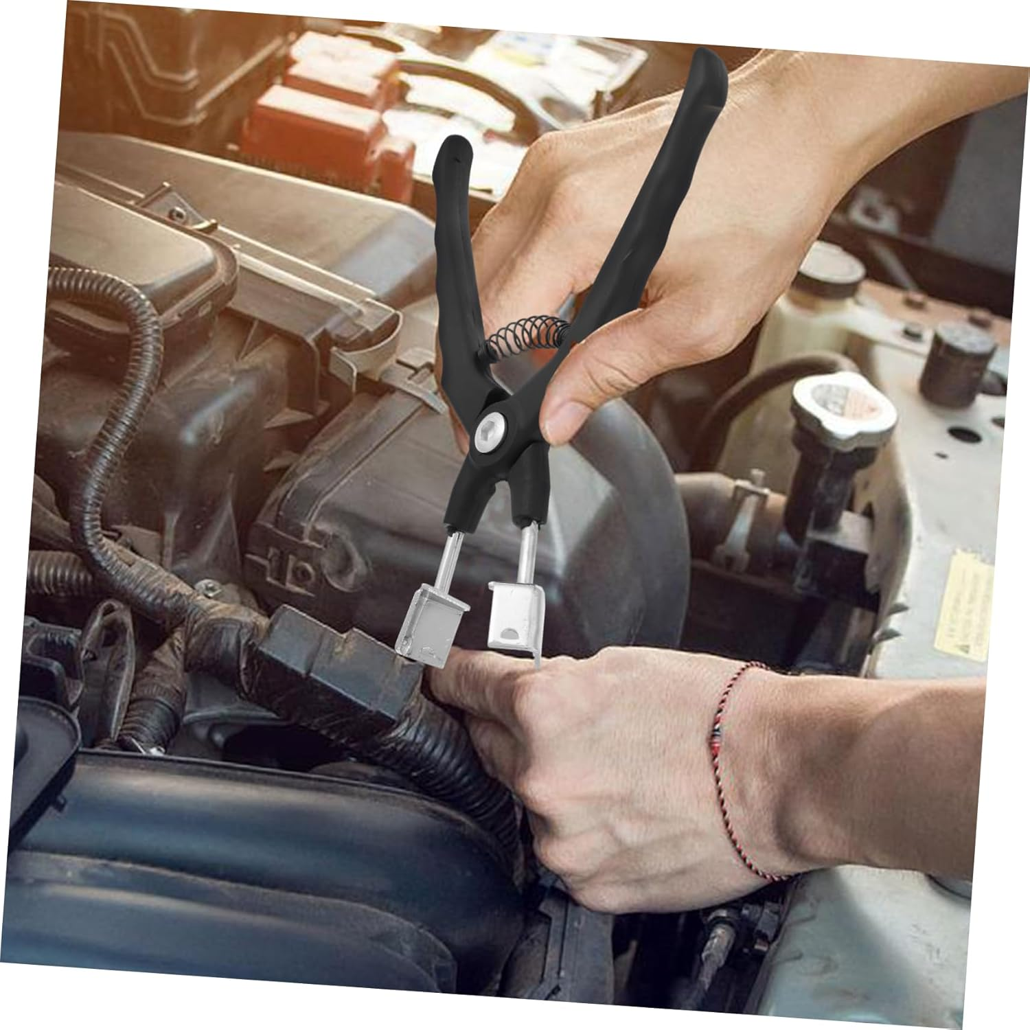 EXAOMBLE Relay Removal Tool Quick Pump Pliers Electrical Disconnect Pliers for Automotive Relay Puller Stripping Tool Clamps Remover Button Hand Press image number 1