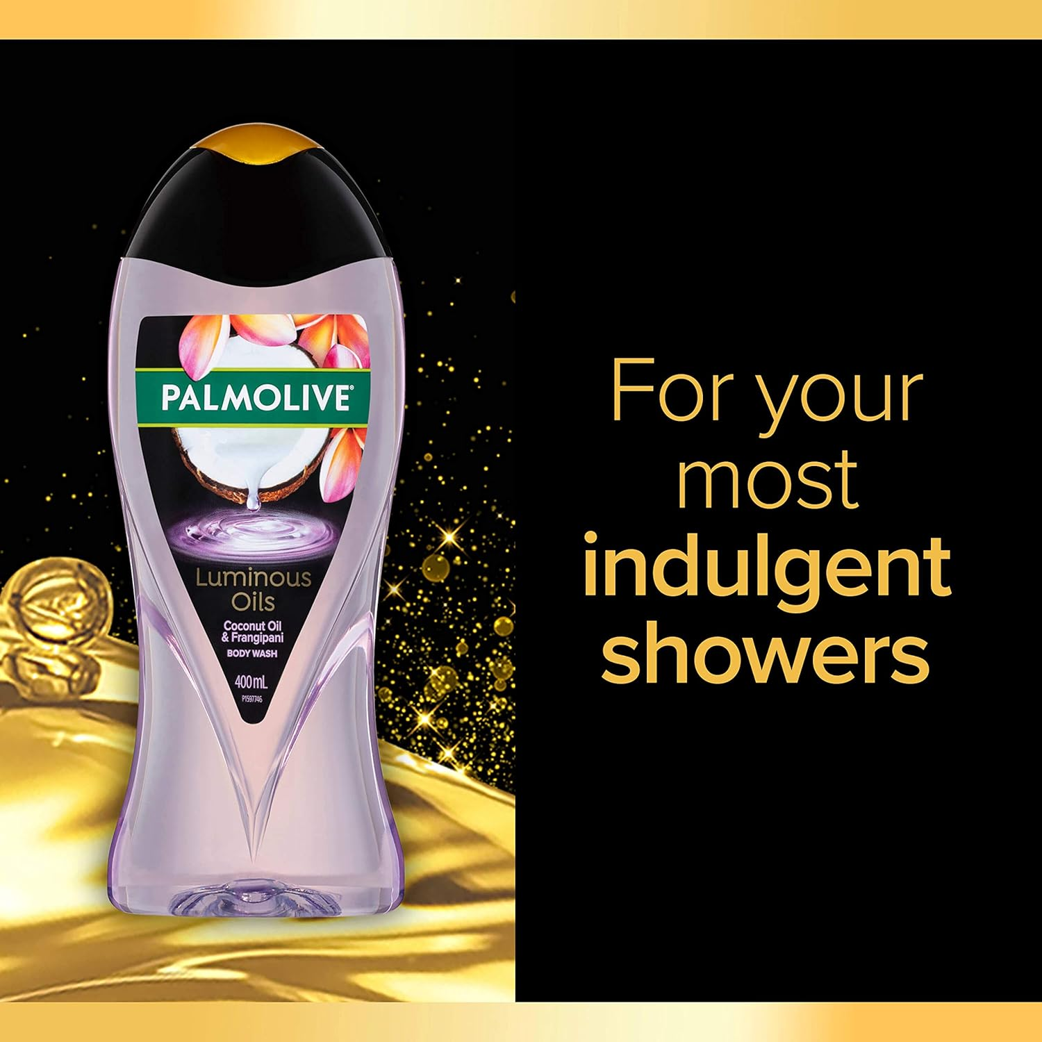 Palmolive Luminous Oils Body Wash 400Ml, Far North Queensland Frangipani & Coconut, Nourish & Glow (Pack of 2) image number 1