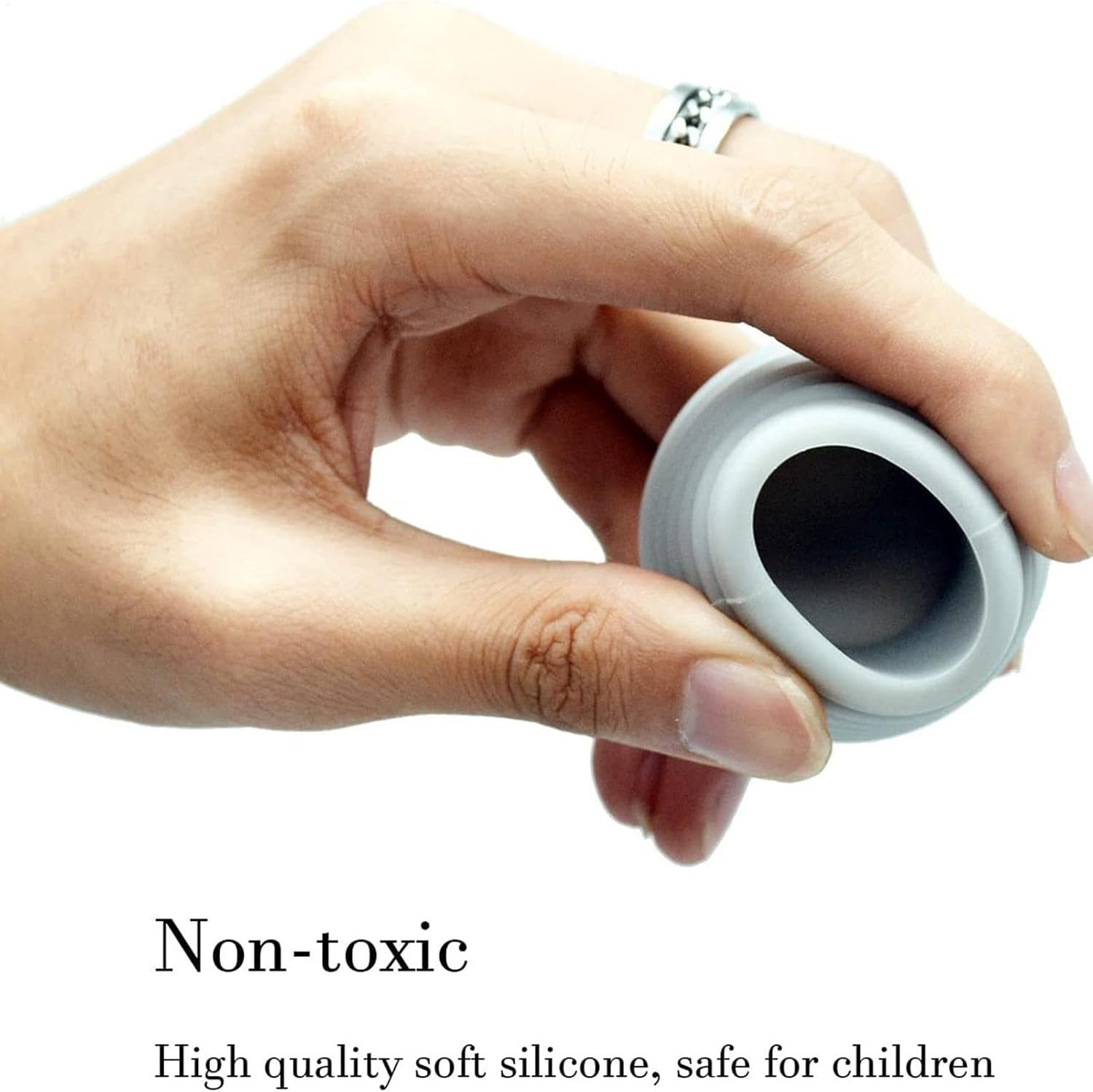 Kitchen Drain Stopper | 2X Bathtub Silicone Drain Plug Duck-Shaped | Shower Drain Plug Bath Draining Stopper for Bathtubs, Bathrooms, Kitchens, Sinks - Grey image number 2