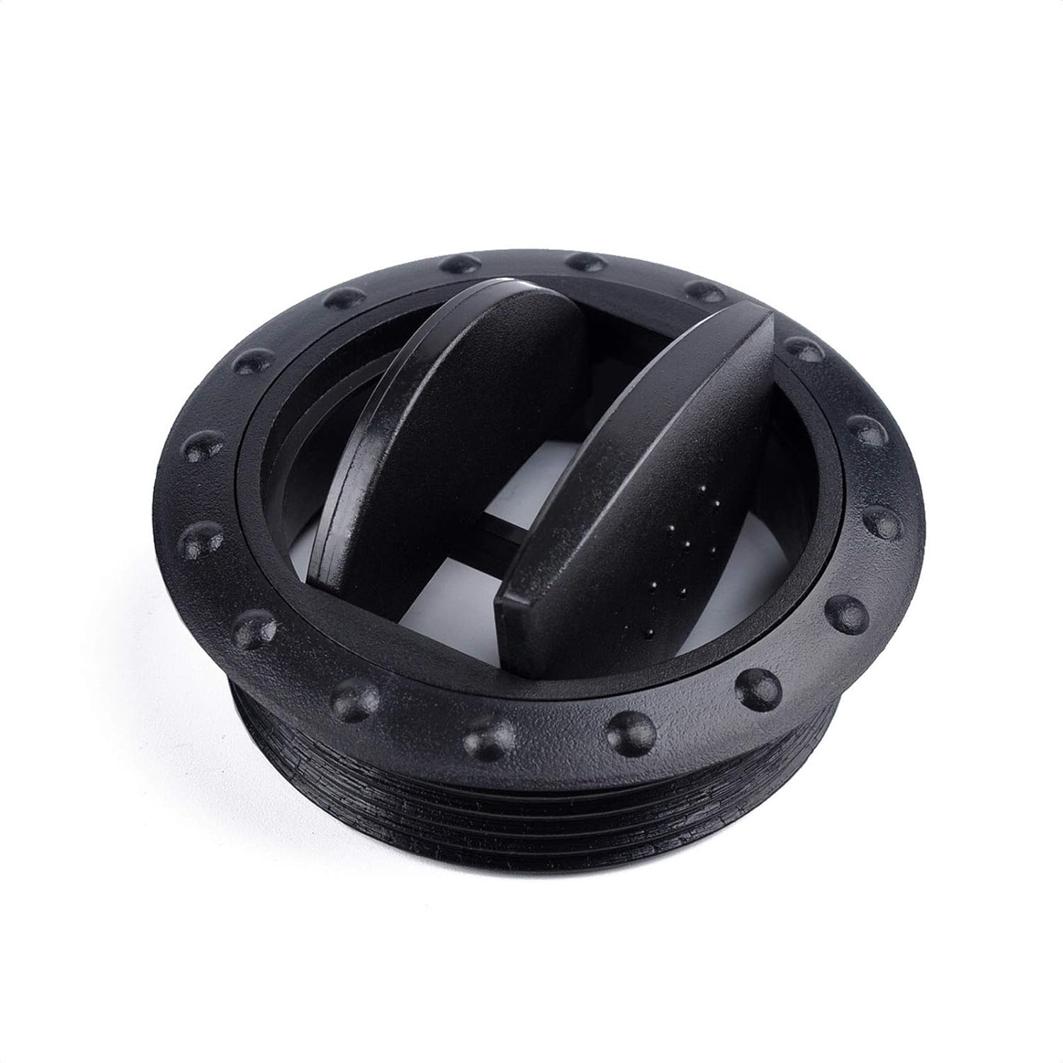 ALEOED 2 Pieces Dashboard Air Conditioning Deflector Outlet Vent Exhaust Grille Side Roof round Air Ventilation Outlet Black for Car RV ATV A/C 60Mm/2.3In image number 4