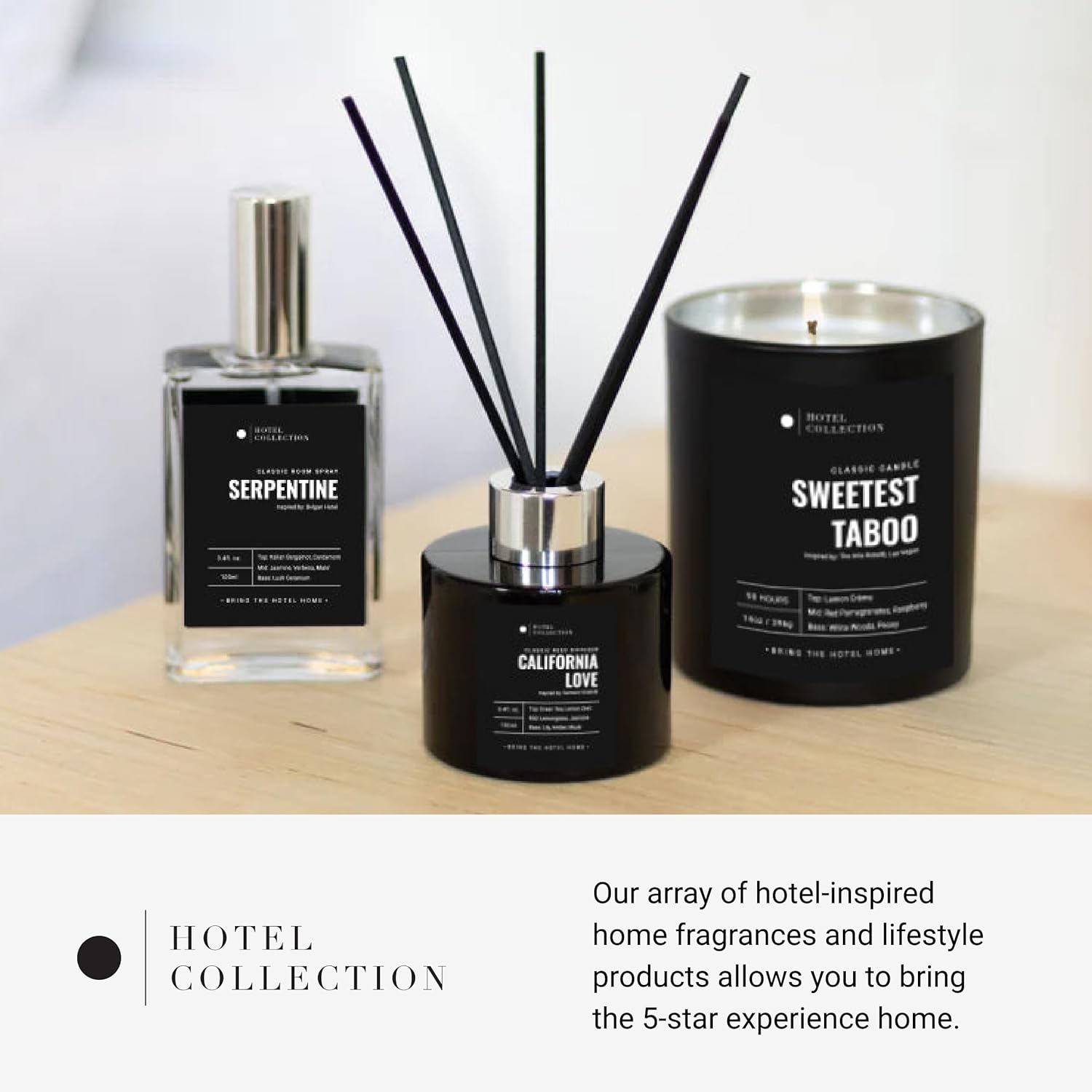 Hotel Collection - Dream on - Reed Diffuser Set - Luxury Aromatherapy Diffuser - Hints of Bright White Tea, Sweet Vanilla, & Cedarwood - Essential Oil Diffusers - Shelf Decor - 100Ml/3.5 FL Oz image number 5