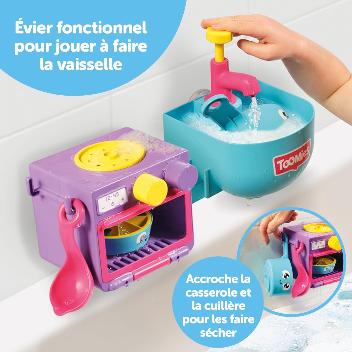 Tomy Toomies Bubble and Bake Bathtime Kitchen Toys image number 4
