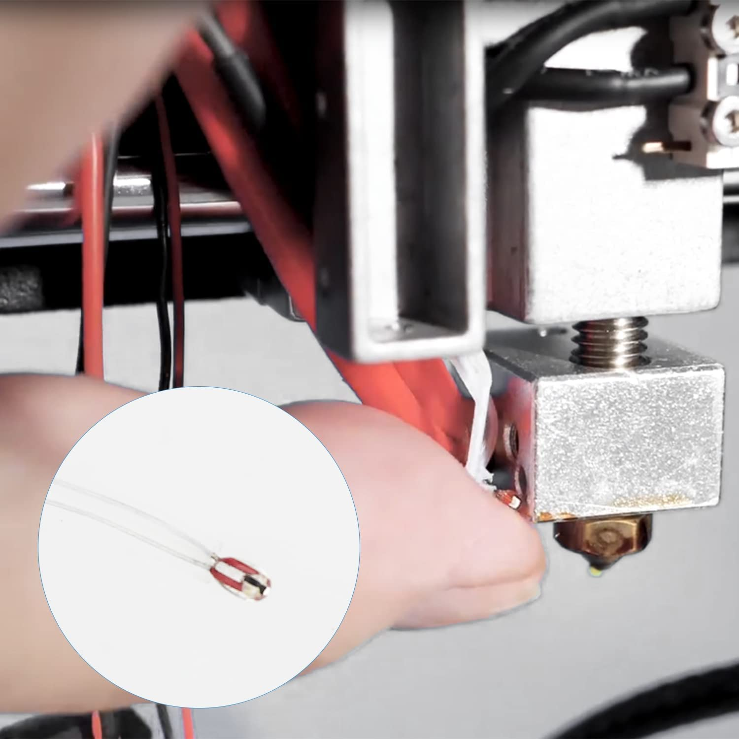 LEOWAY 3D Printer NTC 100K 3950 Thermistor, Temp Sensor with 2Pin XH2.54 Connector for Creality Ender3, Ender3 Pro, Ender5, CR-10, CR-10S 3D Printer (Pack of 5) image number 2