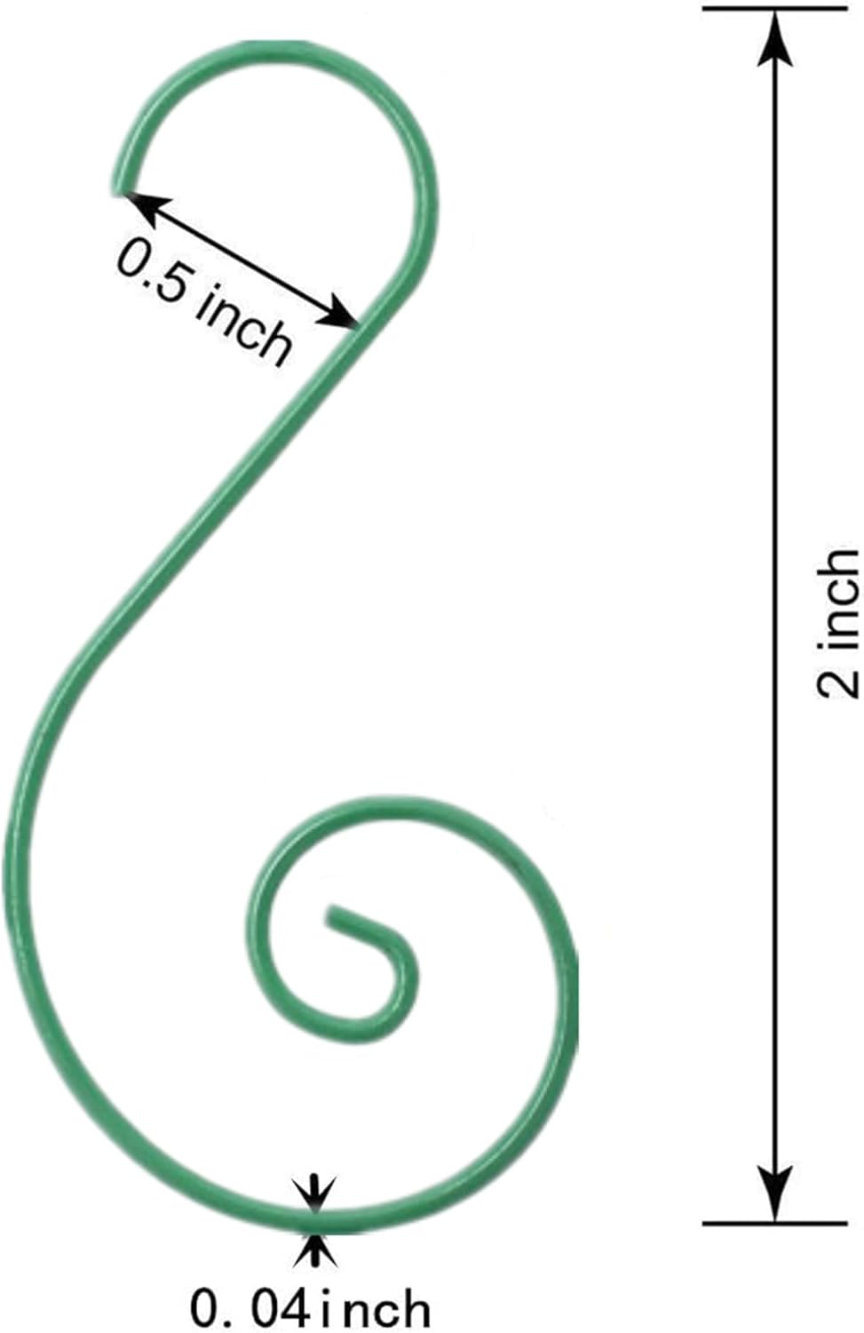 Supoice Christmas Ornament Hangers Hooks 120 Pcs Stainless Steel Green & Gold & Red Christmas Ornament Hooks Perfect for Christmas Tree Decorations image number 6