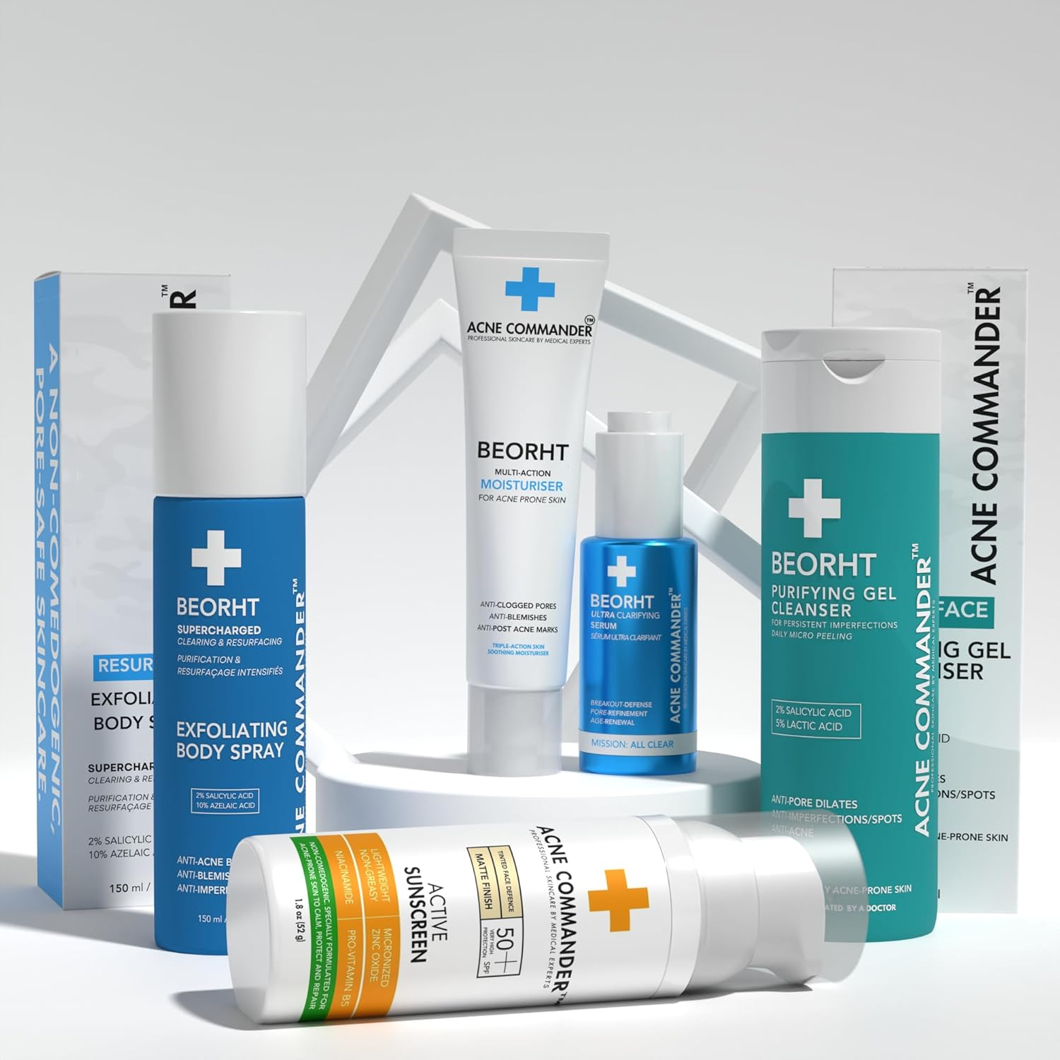 Acne Commander Non-Comedogenic Active Sunscreen for Sensitive and Acne Prone Skin - Tinted 52G image number 1