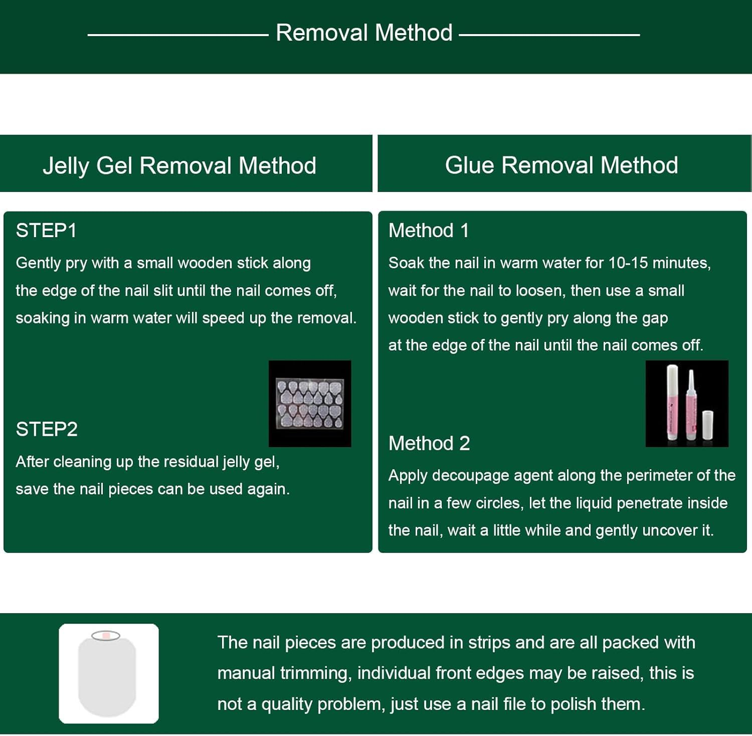 2 Sets Press on Nails Christmas Fake Nails Santa Claus Fake Nails Glitter Fake Nails Short Fake Nails Cartoon Anime Fake Nails Long Fake Nails Gifts for Women and Girls image number 5