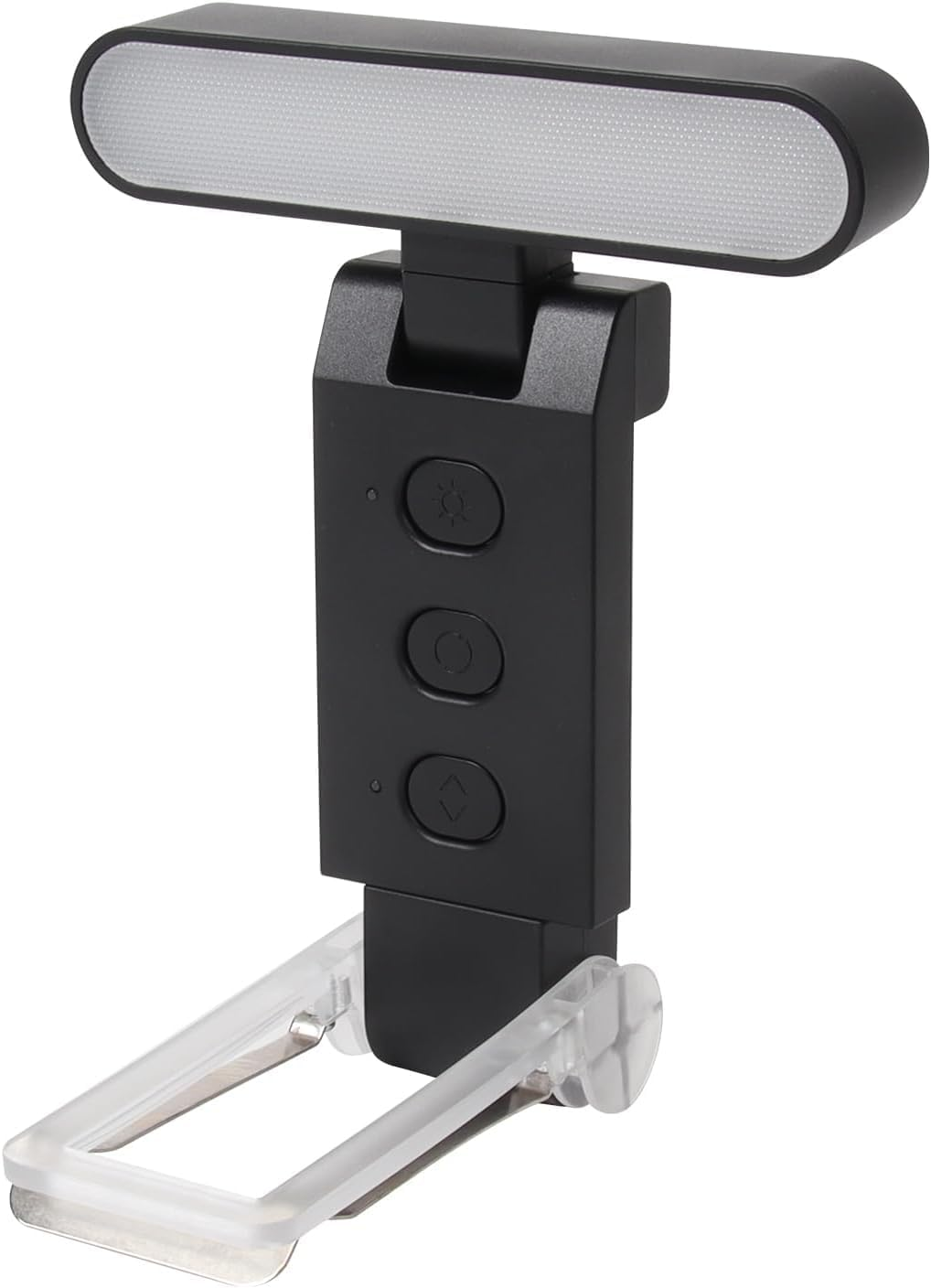 Book Light, USB Rechargeable Clip-On Reading Light, 30 Adjustable Modes, Eye-Caring,Flashlight with Timer, Perfect for Book Lovers/Travel (Black-Round)