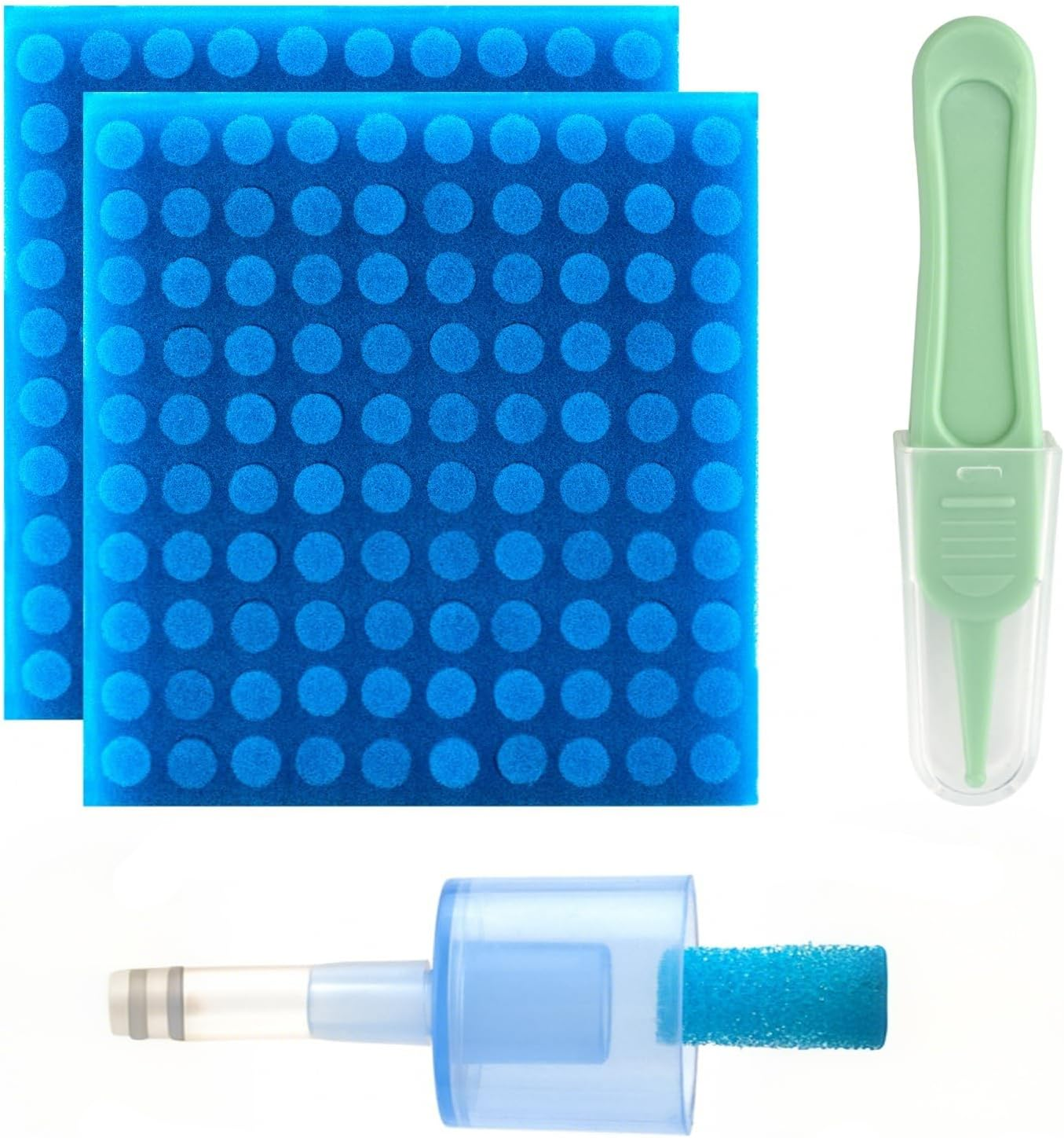 Luckecho 200-Pack of Premium Nasal Aspirator Hygiene Filters with Tweezer, Replacement for Nosefrida Nasal Aspirator Filters, BPA, Phthalate & Latex-Free