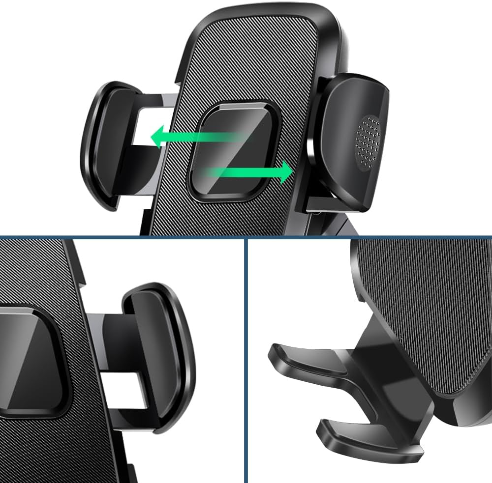Car Phone Holder, Car Phone Mount for Dashboard & Air Vent & Windshield & Desk, 360&deg; Universal Car Mobile Phone Stand for Iphone 16 15 Pro Max 14 13 12 11 XS Samsung Google Huawei & All Smartphones image number 1