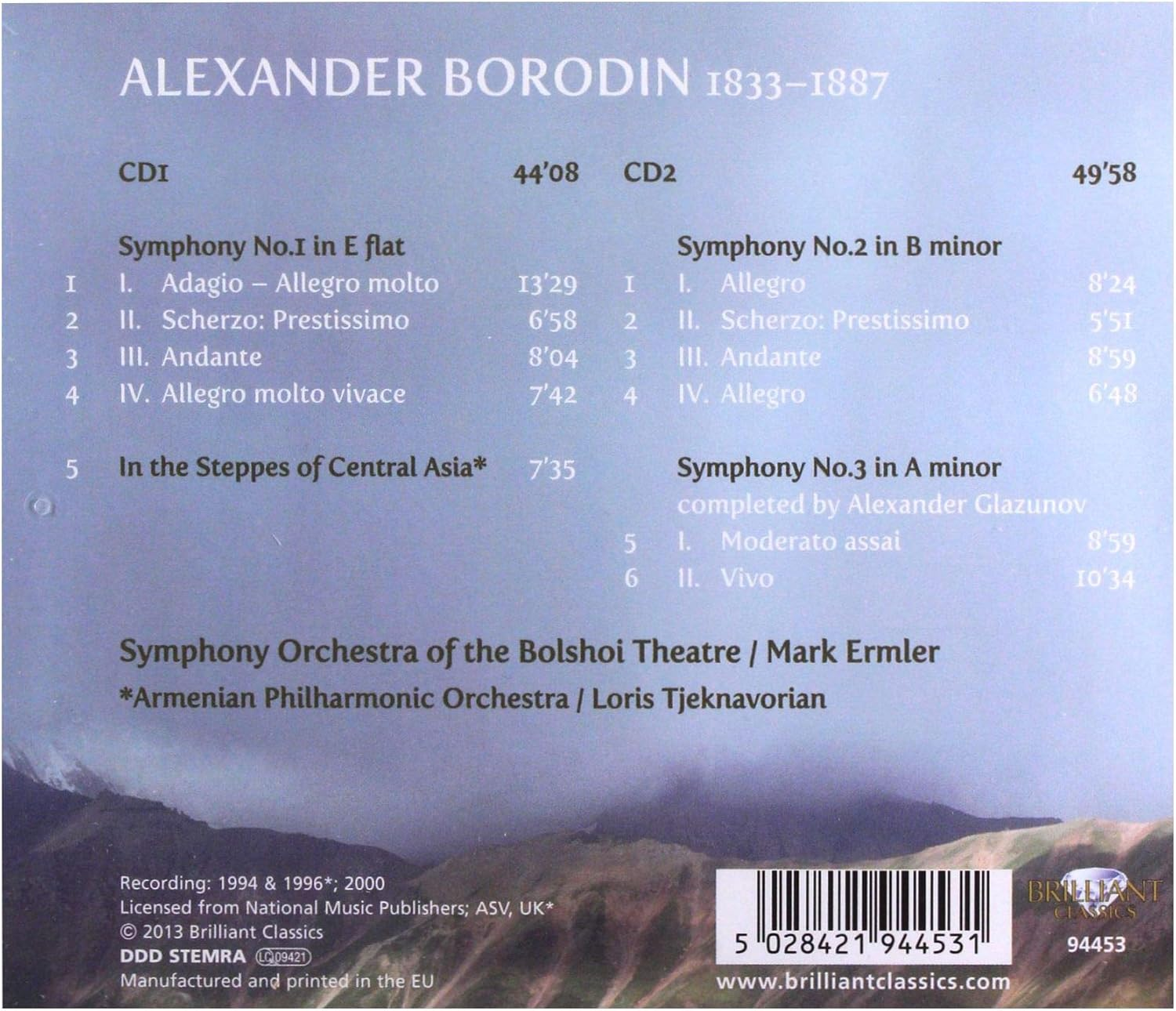 Symphonies Nos. 13 in the St image number 1