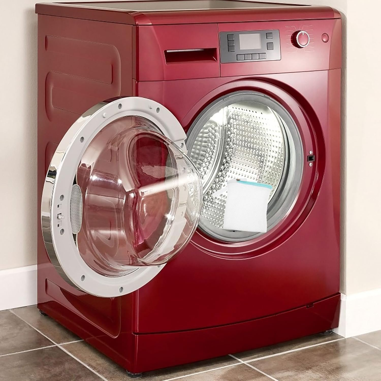 BOLNEY 6Pcs Mini Laundry Wash Bags, Mesh Lingerie Net Bags with Zipper, Perfect for Delicates, Bras, Socks, Underwear, Travel-Friendly, Polyester, Rainbow Mesh