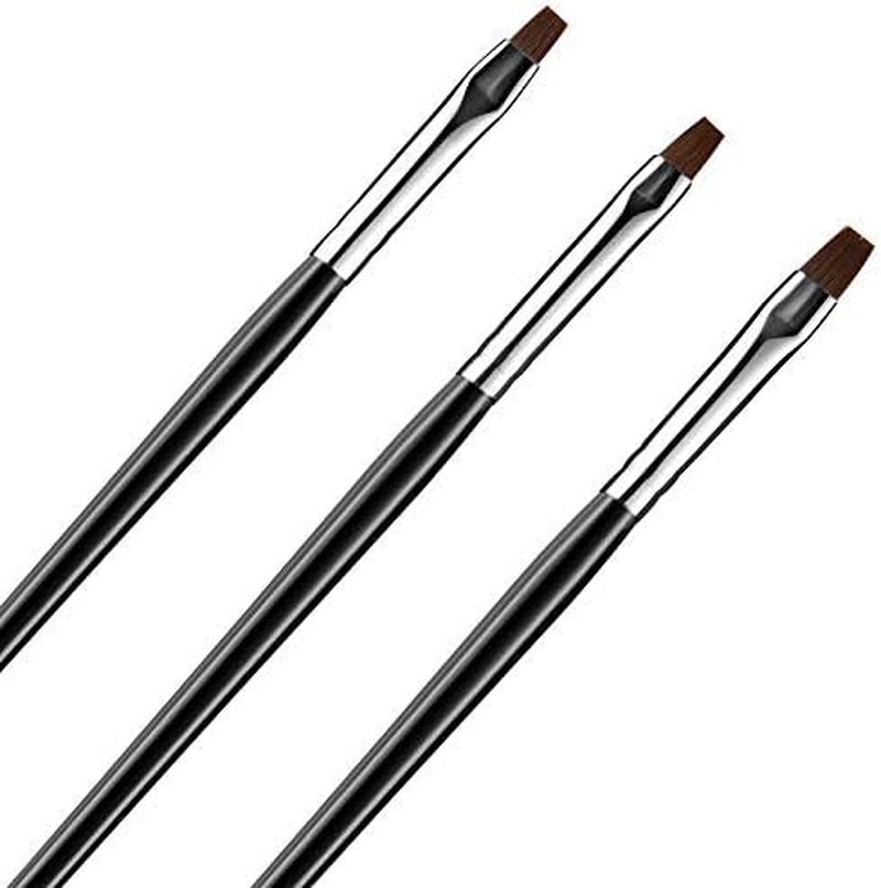 3Pcs/Set Plastic Nail Art Painting Brush Drawing Pen Acrylic DIY Cleaning Manicure Tools for Drawing Lines Nail Tips 17.8 Cm Zhengpingpai image number 3