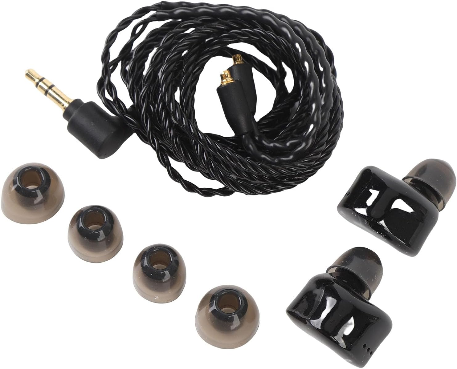 In Ear Monitor, IEM Earphones, Hifi Stereo Wired Ear Buds with Detachable OFC Cable, Noise Cancelling Headphones for Stage Studio image number 3