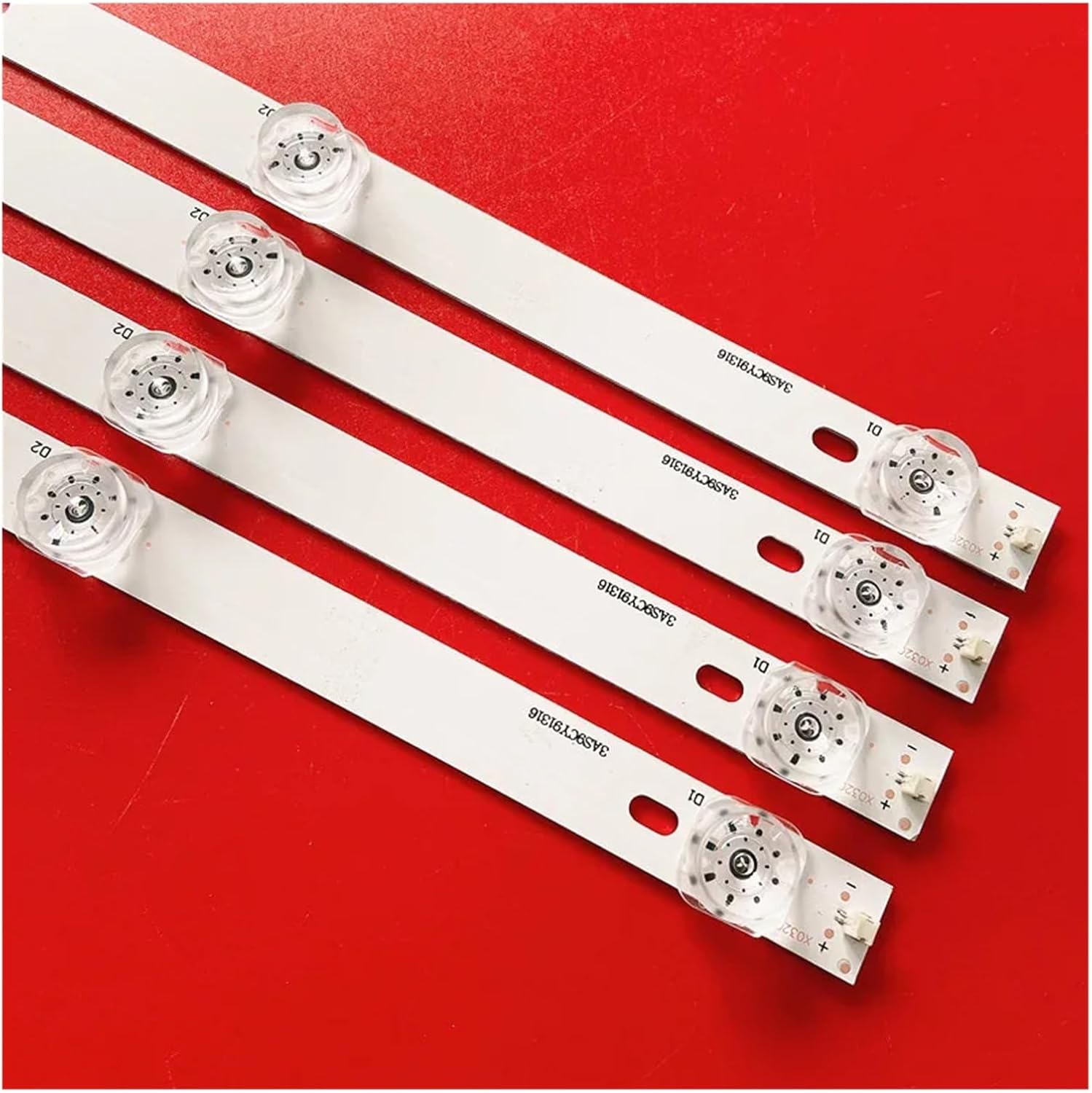 LED Backlight Strips for W.I/DE WV500UHD-E01 MS-L2871 V3 3AS9CY91316 LA021 for Tele.Fun/Ken TF-LED50S84T2SU 43MK-C50005-23V4 LED50M01SU (Color : Kit 4Pcs for 1 TV)