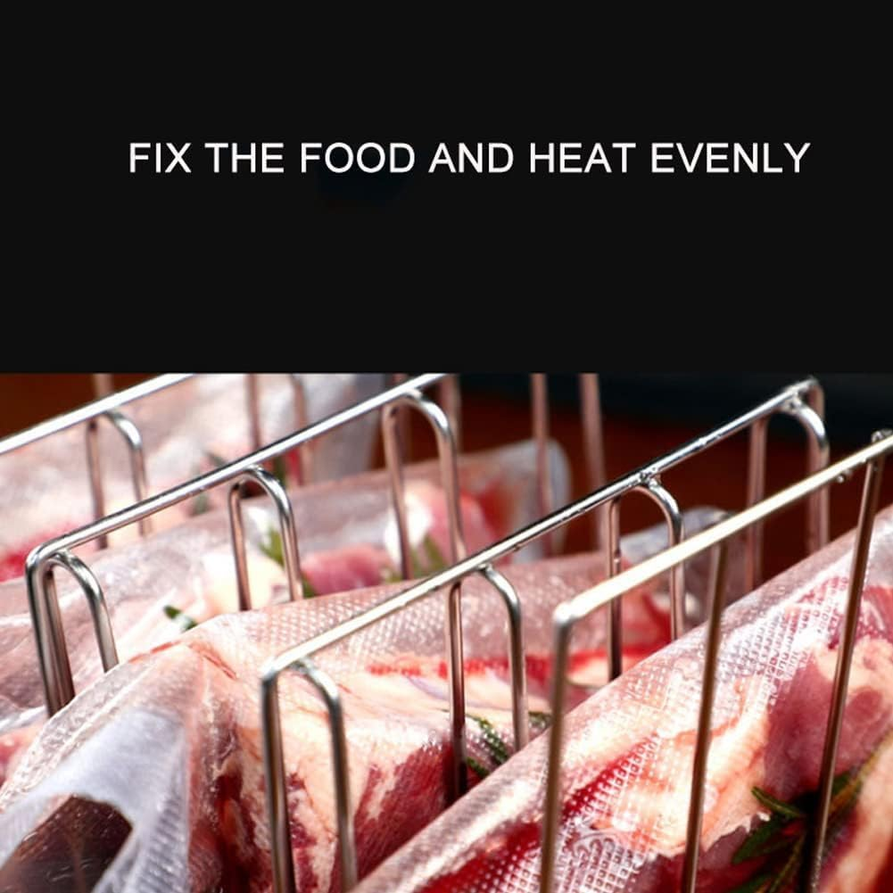 NIVMOWN Sous Vide Container 11L with Lid & Stainless Steel Sous Vide Rack Detachable Dividers Separator Compatible with Anova, Anova Nano, Joule, Instant Pot, Sous Vide Cookers image number 4