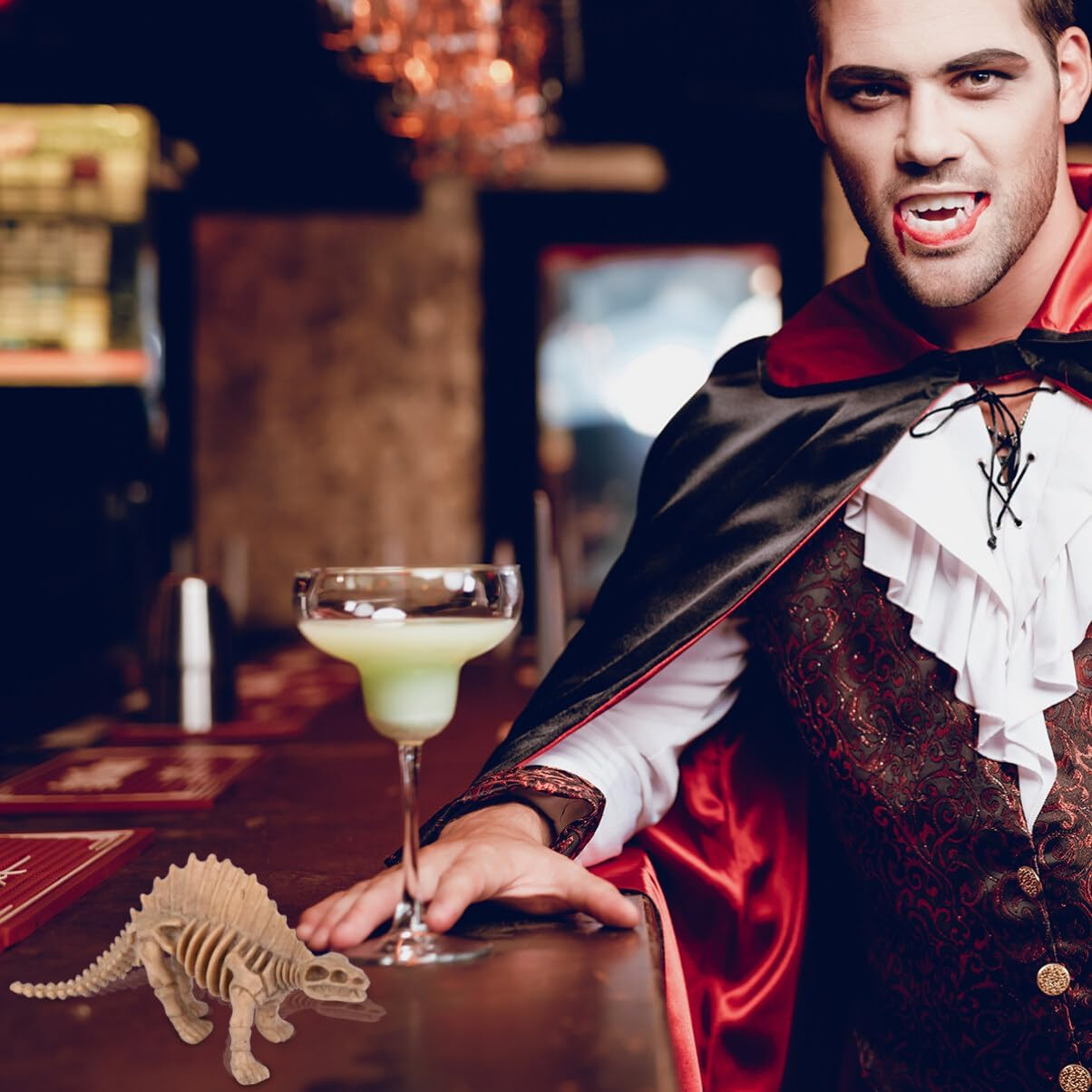 Ciieeo Dinosaur Party Favors 12Pcs Simulation Dinosaur Skeleton Plastic Fossil Skeleton Figure for Halloween Decoration Party Decoration image number 6