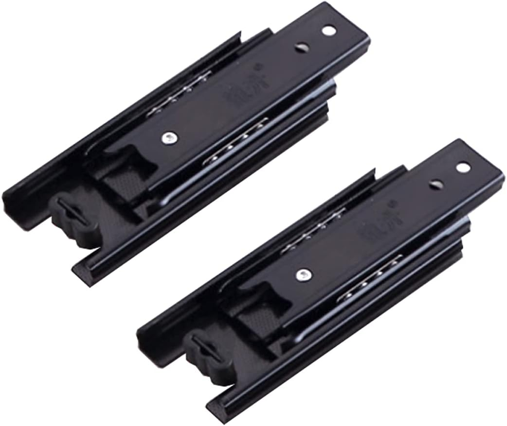 Metal Steel Drawer Ball Bearing Runners Slides,Tianher Heavy Duty 150 Mm Drawer Runners 3 Folds Full Extension Side Mount Heavy Duty 45 Kg Load Capacity Full Extension Ball Bearing 6 Inch (1 Pair) image number 3