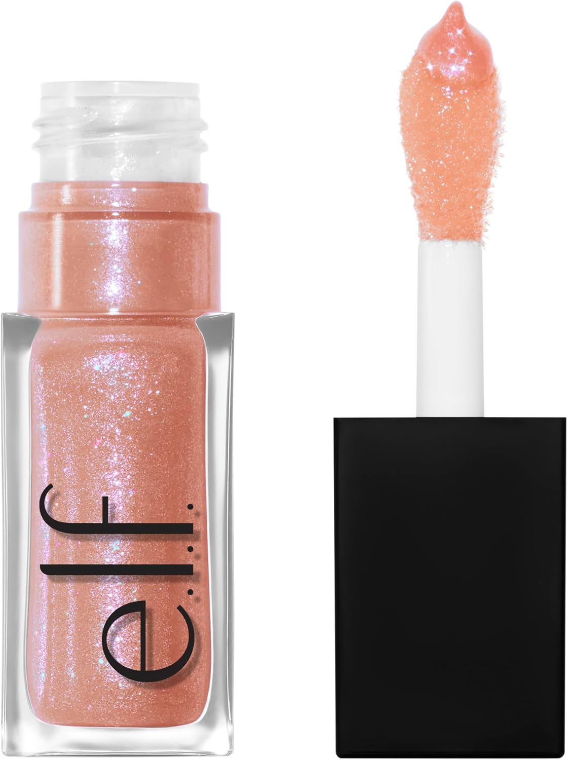 E.L.F. Glow Reviver Lip Oil, Nourishing and Hydrating with High-Shine Glimmer Finish & Sheer Wash of Color, Minty Scent, Non-Sticky, Vegan & Cruelty-Free, Candy Coded
