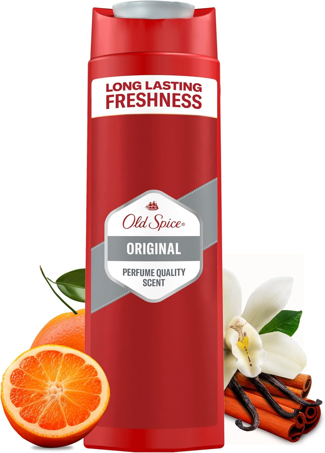 Old Spice Oasis 3-In-1 Shower Gel for Hair, Face and Body 400 Ml, Long Lasting Freshness, Fragrance Quality, Deep Cleansing image number 1
