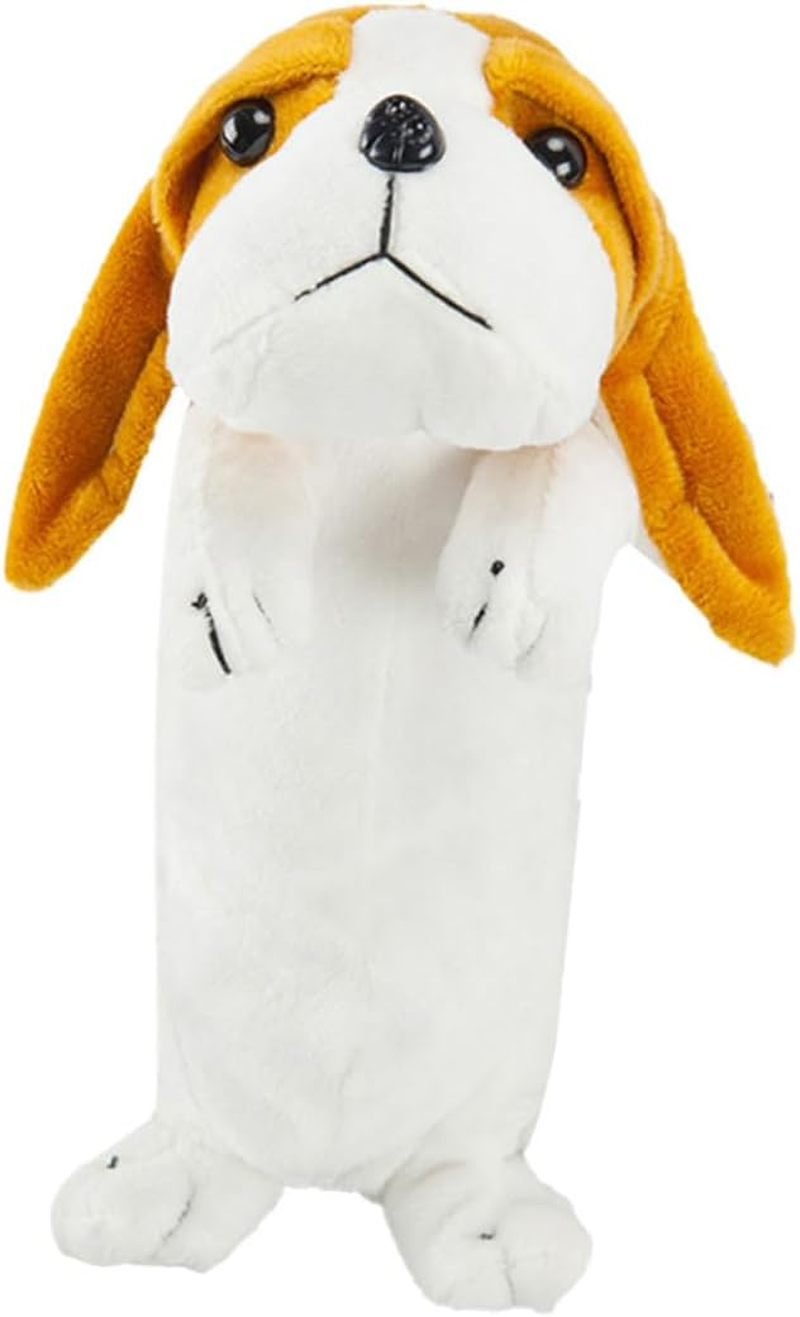 Operitacx 3Pcs Adorable Dog Pencil Case Plush Imitation Long Ear Stationery Case Pen Holder for Student Women Men image number 1