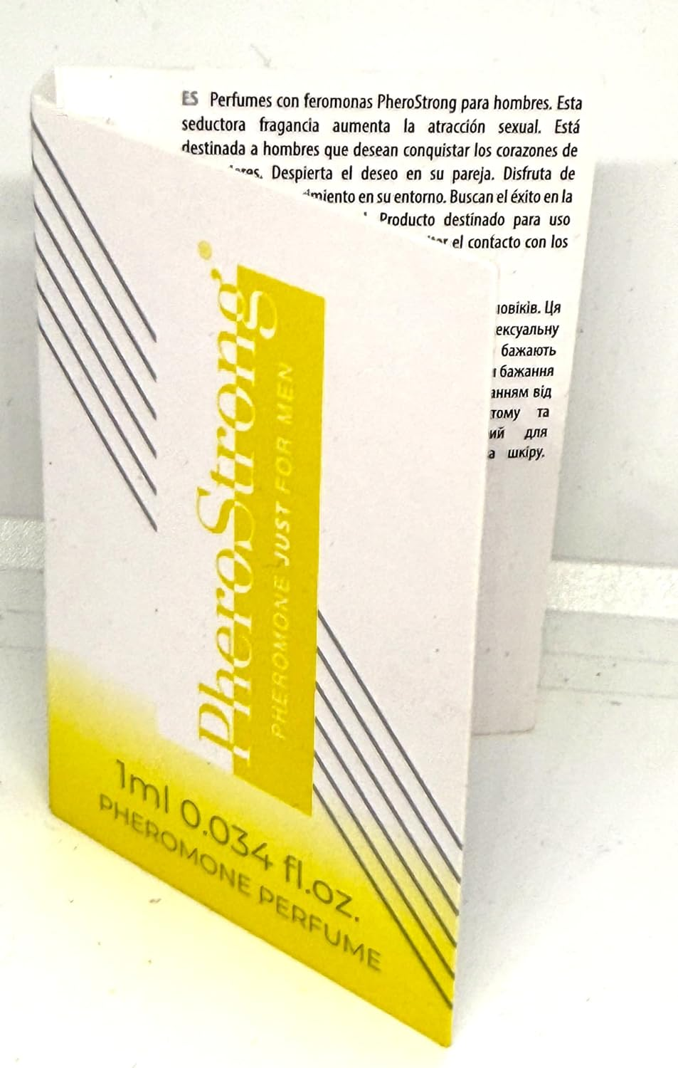 Pherostrong Pheromone Just for Men - Refreshing & Masculine Fragrance | Citrus, Marine & Woody Notes | Confidence-Boosting Scent | 1 Ml image number 2