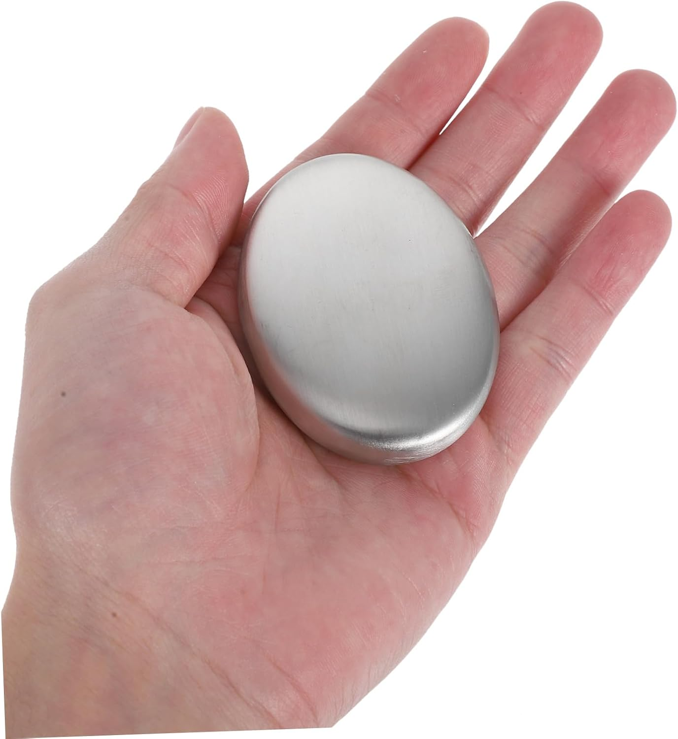 SHOWERORO Stainless Steel Soap Bar Odor Remover Portable Odor Absorber Soap for Home and Kitchen Convenient Small Metal for Cooking and Hand Washing image number 3