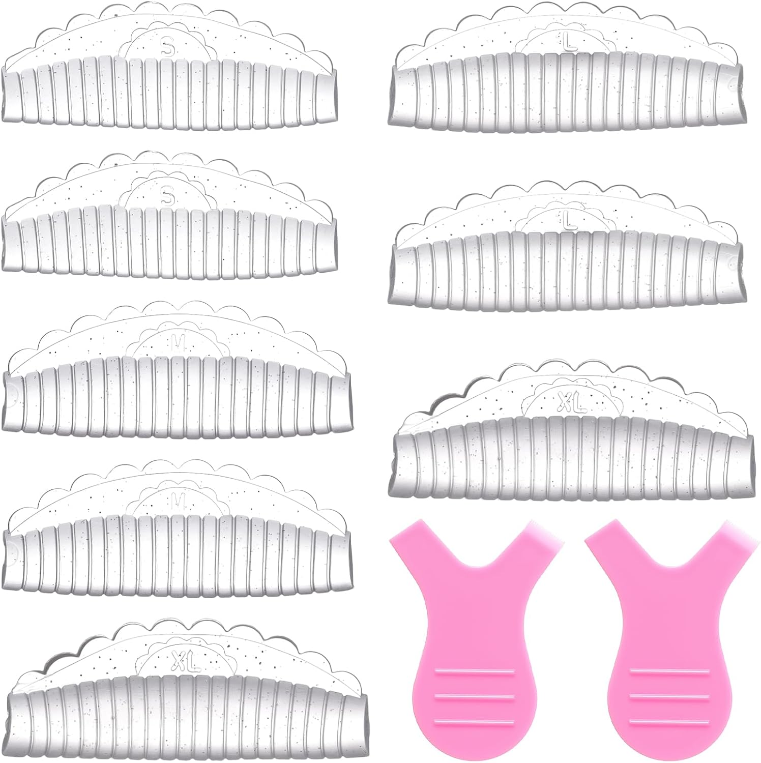 Ptwola Pack of 10 Self-Adhesive Eyelash Lifting Pads, Lash Lifting Pads, Reusable Silicone Perm Pad, Semi-Permanent Curling Eyelash Perm Set for All Eye Shapes, Salon and Home image number 4