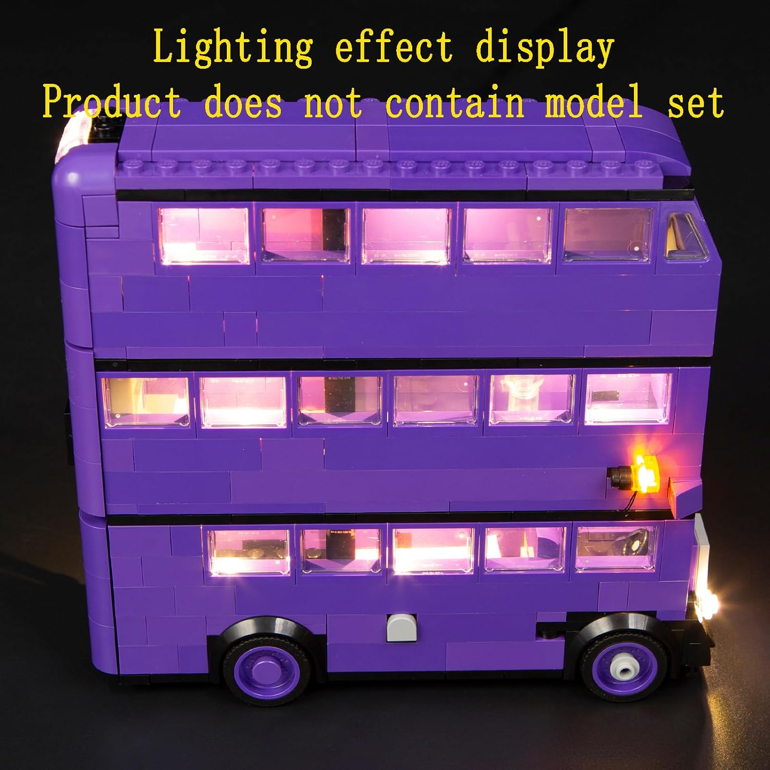 GEAMENT LED Light Kit Compatible with  Knight Bus Adventure Building Blocks Model - Lighting Set for 76446 (Model Set Not Included) image number 3