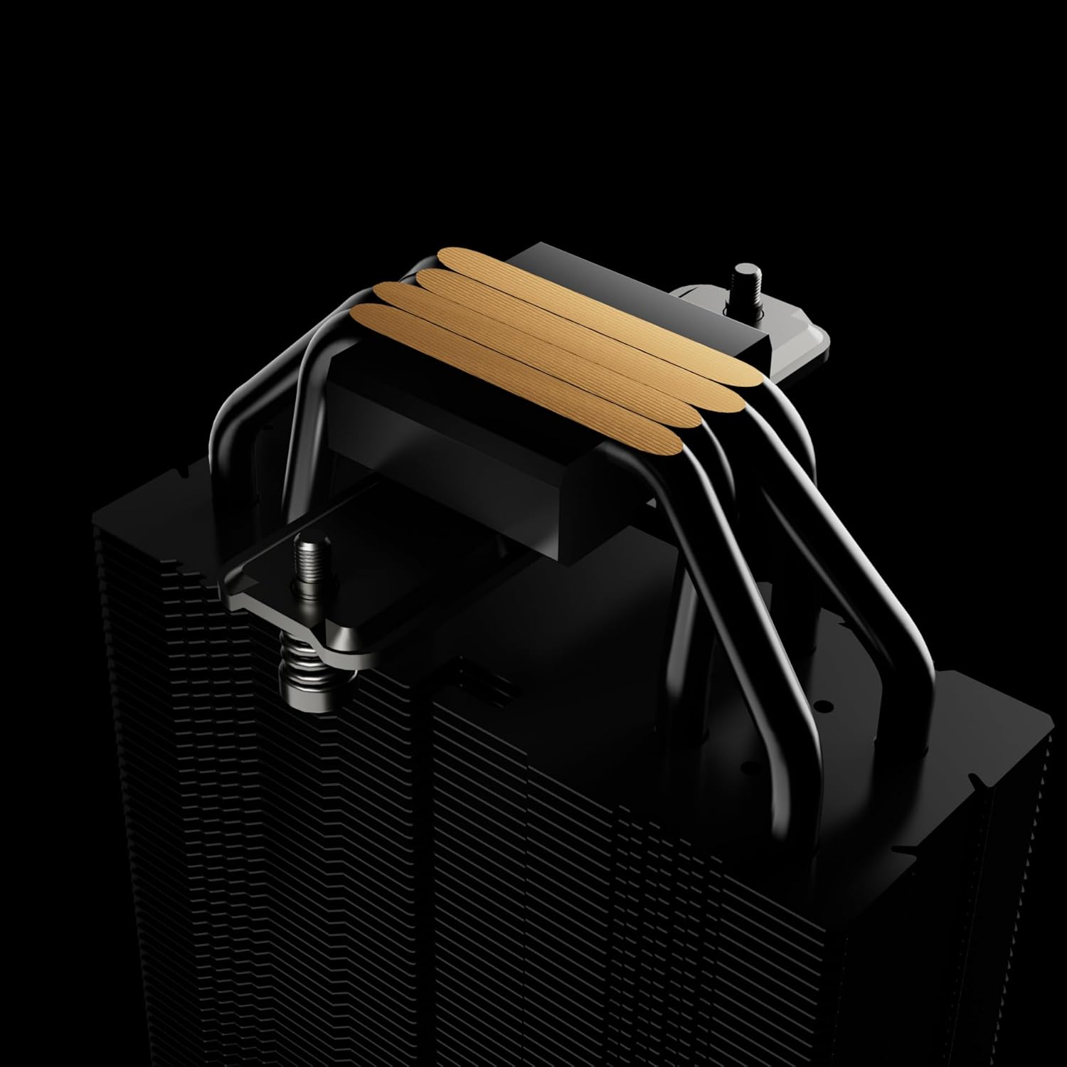 Gamdias CPU Air Cooler Digital Display PWM Fan 4 Copper Heat for Intel LGA1700 AMD AM5, 120Mm Hydraulic Bearing PWM Fan, 2.63 Mmh2O, Support LGA1700/1151/1150/1155/1156/1200/2011/2066/AM5/AM4 (Black) - White image number 5