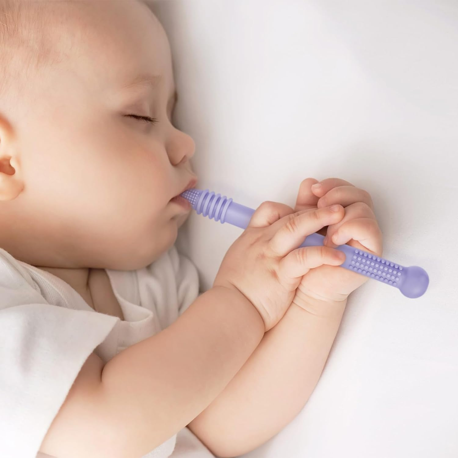 Teething Sticks for Babies 3 Months - Colorful Baby Teether Food Grade Silicone BPA Free Freezable Teethe/Food Safe/Easy to Clean image number 4